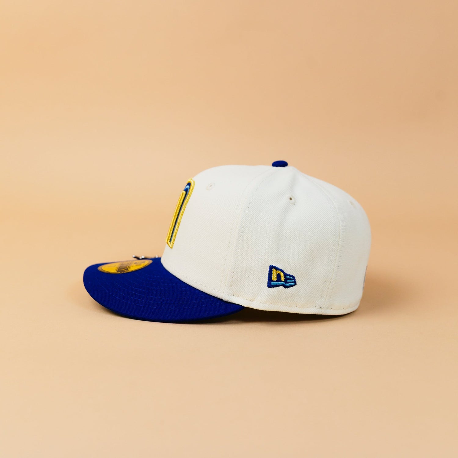 NEW ERA EXCLUSIVE 59FIFTY CHROME/ BLUE MEXICO 2025 WORLD BASEBALL CLASSIC W/ MEXICO FLAG SIDE PATCH