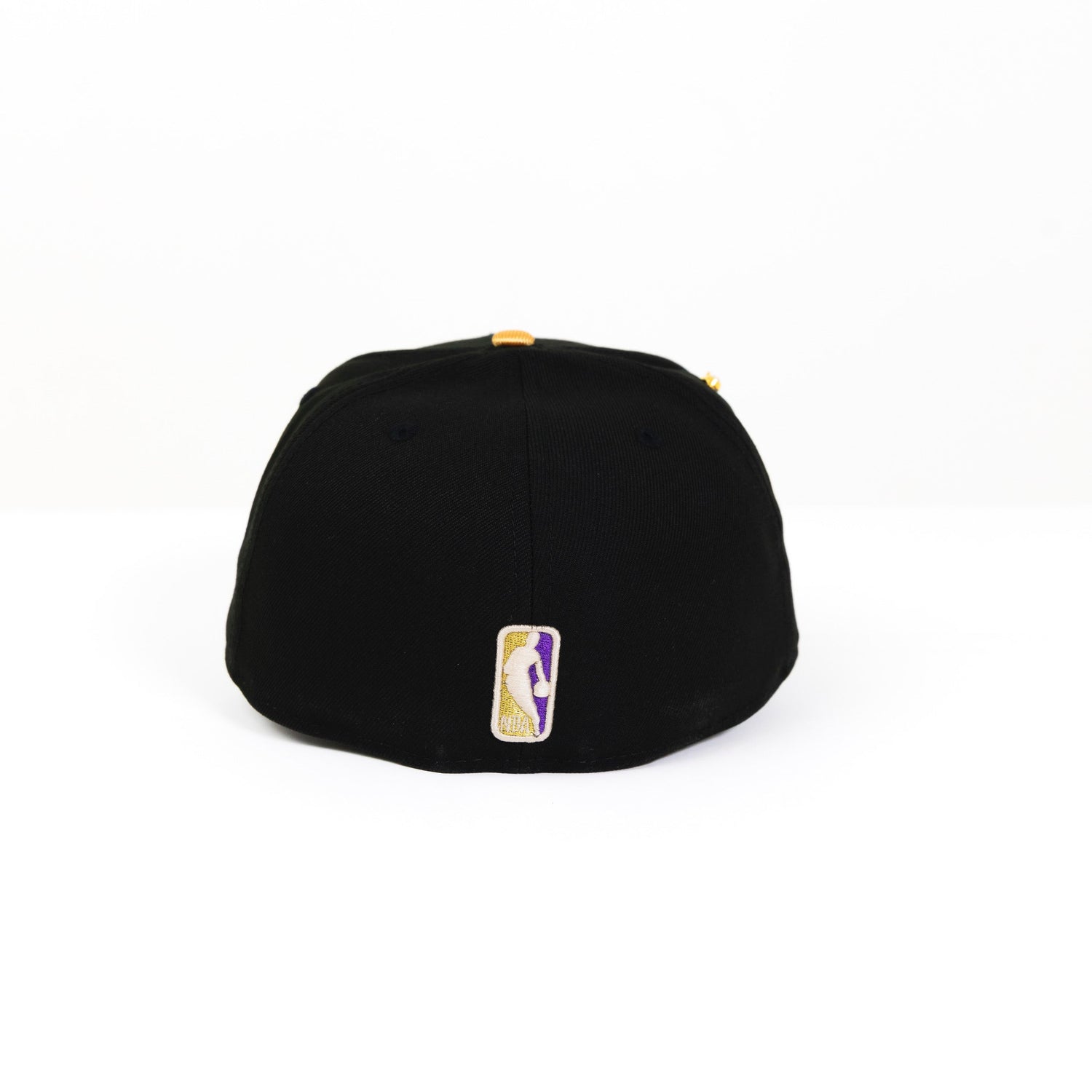 NEW ERA EXCLUSIVE 59FIFTY BLACK LOS ANGELES LAKERS W/ PALM TREES + 17X CHAMPIONS SIDE PATCH