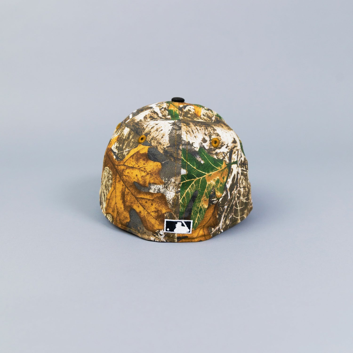 NEW ERA 59FIFTY REALTREE/ BLACK UPSIDE DOWN LOS ANGELES DODGERS W/ 40TH ANNIVERSARY SIDE PATCH