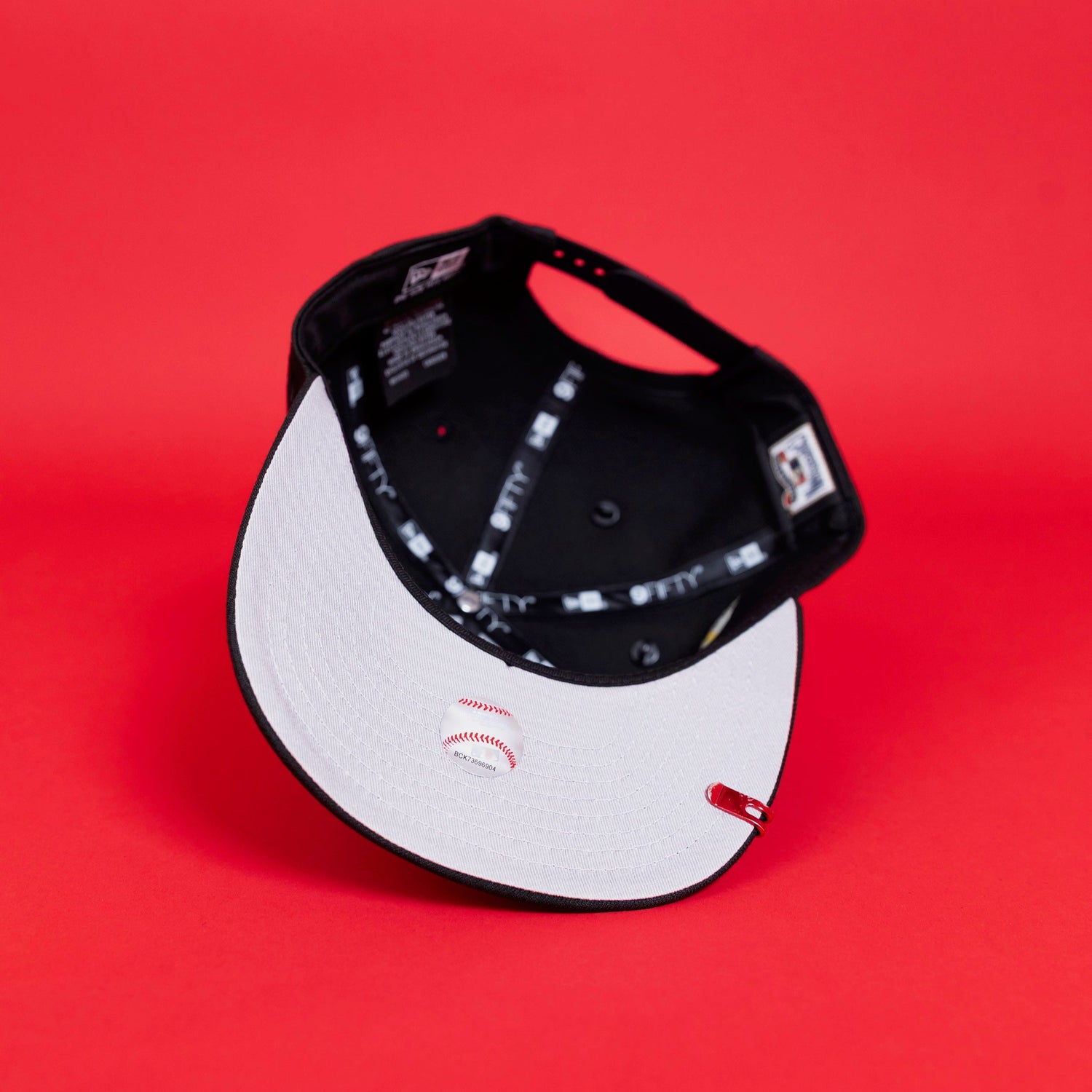 NEW ERA 9FIFTY A-FRAME BLACK ANAHEIM ANGELS SNAPBACK W/ 50TH ANNIVERSARY SIDE PATCH