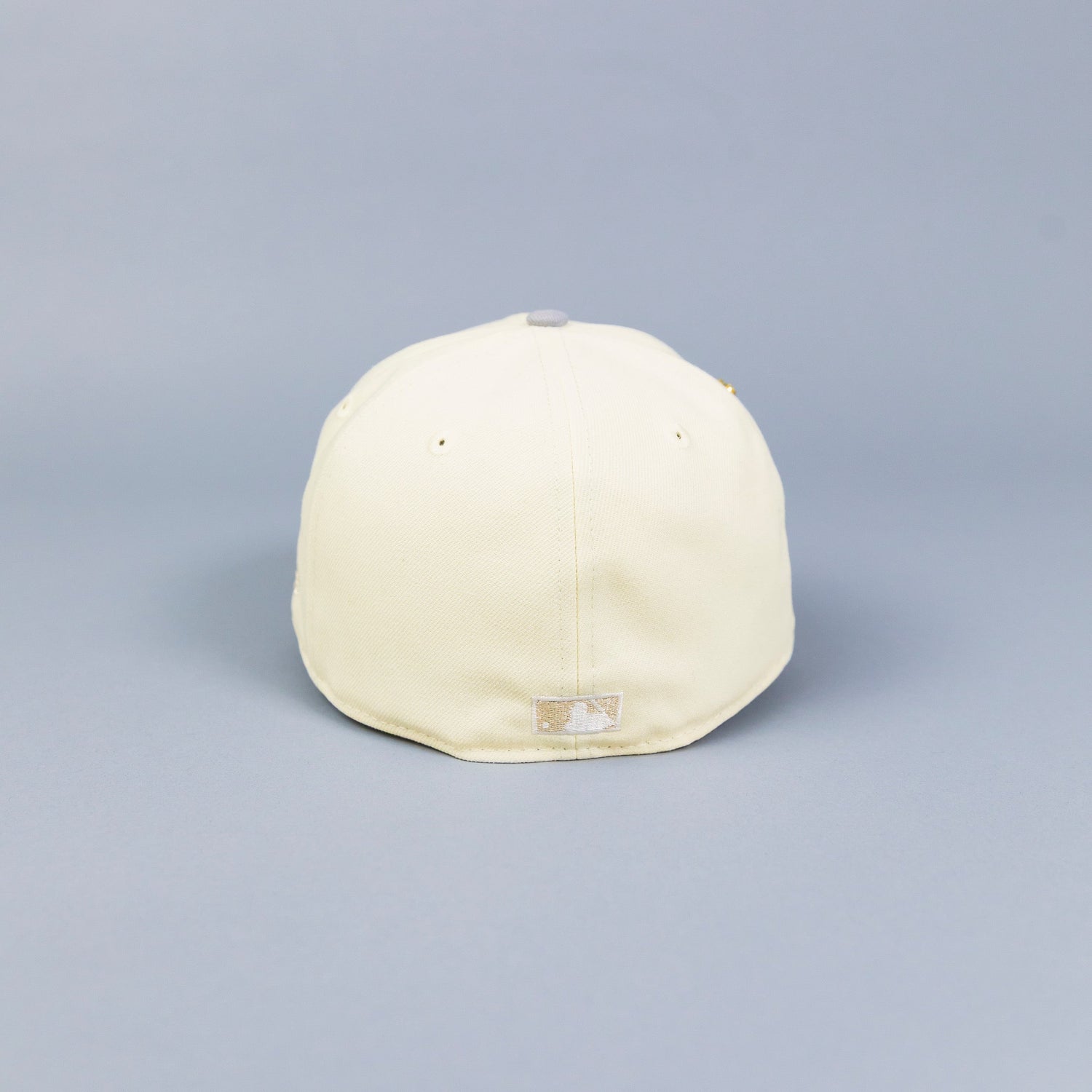 NEW ERA EXCLUSIVE 59FIFTY CHROME/ GREY UPSIDE DOWN LOS ANGELES DODGERS W/ 50TH ANNIVERSARY SIDE PATCH