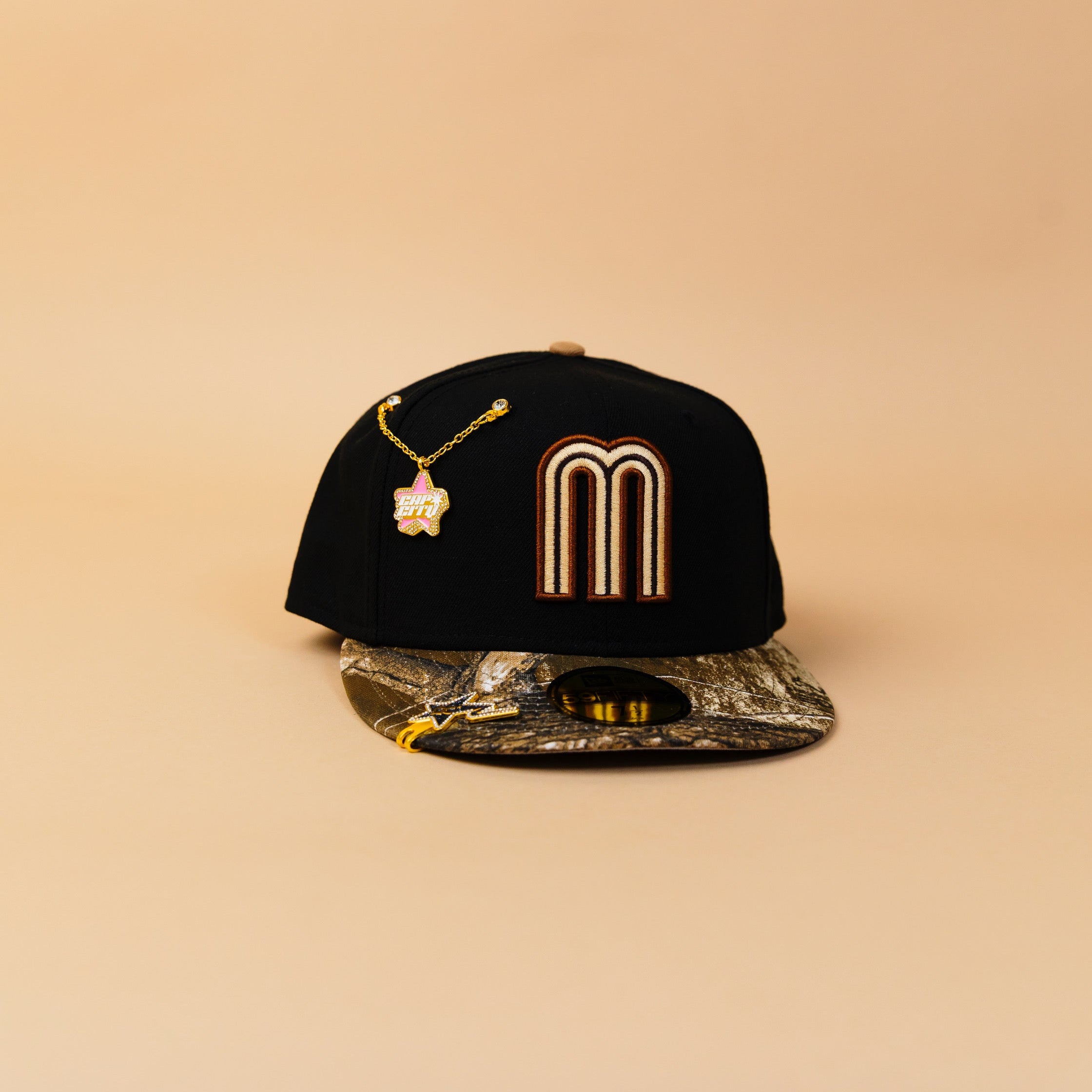 NEW ERA EXCLUSIVE 59FIFTY BLACK/ REALTREE MEXICO TWO TONE