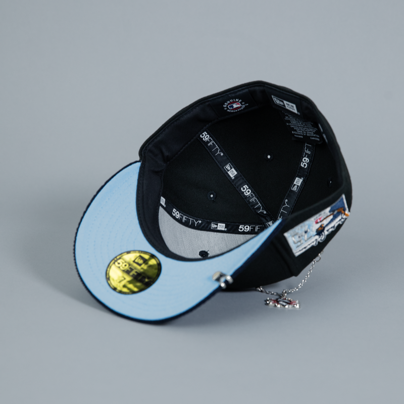NEW ERA EXCLUSIVE 59FIFTY BLACK/ NAVY CORDUROY BROOKLYN DODGERS W/ "JACKIE ROBINSON" SIDE PATCH