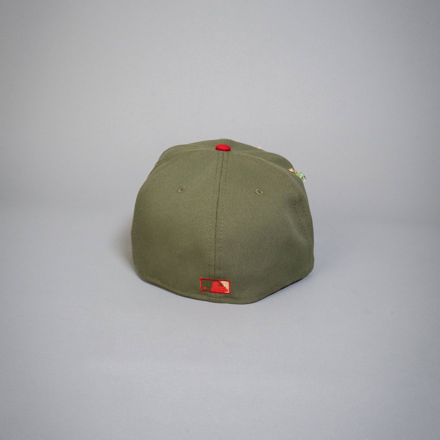 NEW ERA EXCLUSIVE 59FIFTY OLIVE GREEN/ CORDUROY LOS ANGELES DODGERS W/ 40TH ANNIVERSARY SIDE PATCH