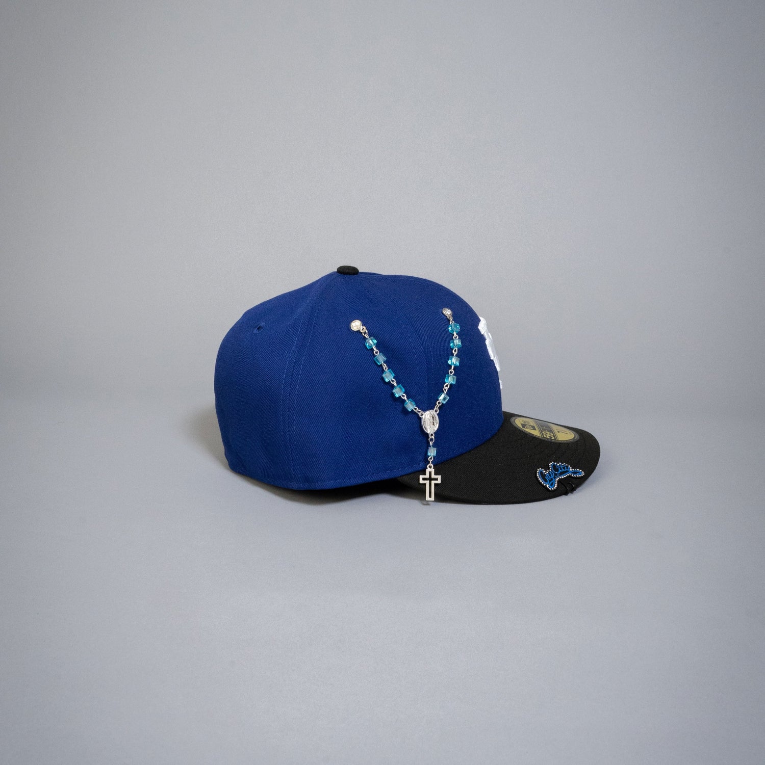 NEW ERA EXCLUSIVE 59FIFTY BLUE/ BLACK UPSIDE DOWN LOS ANGELES DODGERS