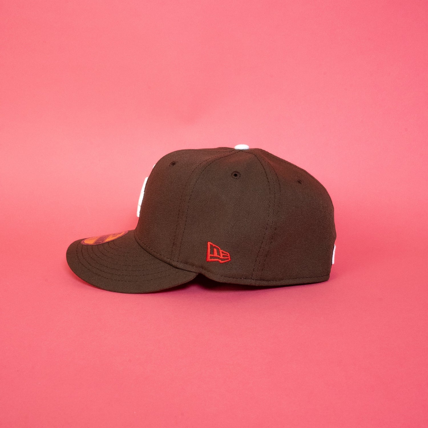 NEW ERA EXCLUSIVE 59FIFTY WALNUT LOS ANGELES DODGERS W/ 100TH ANNIVERSARY SIDE PATCH