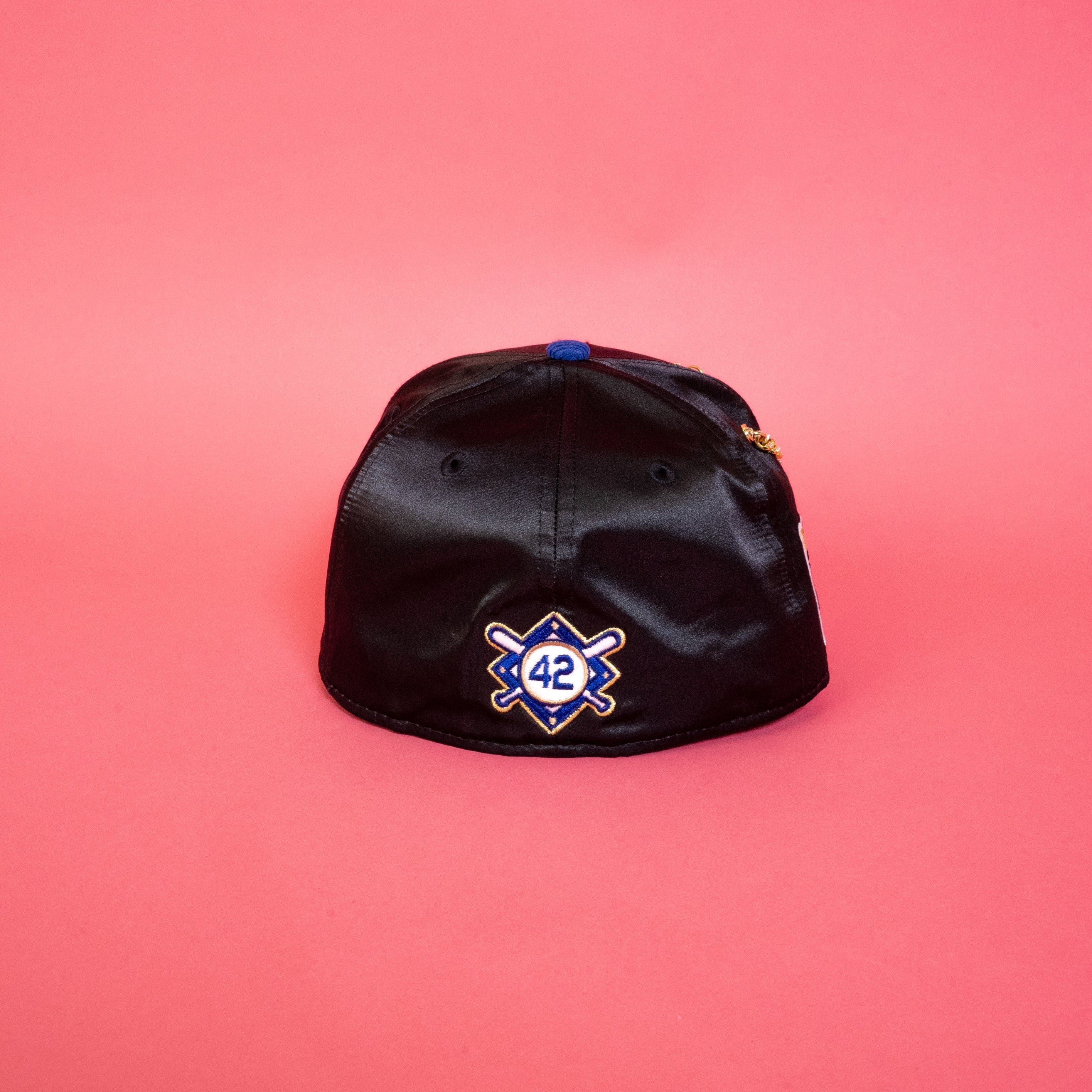 NEW ERA EXCLUSIVE 59FIFTY SATIN/ CORDUROY LOS ANGELES DODGERS SCRIPT W/ JACKIE ROBINSON SIDE PATCH