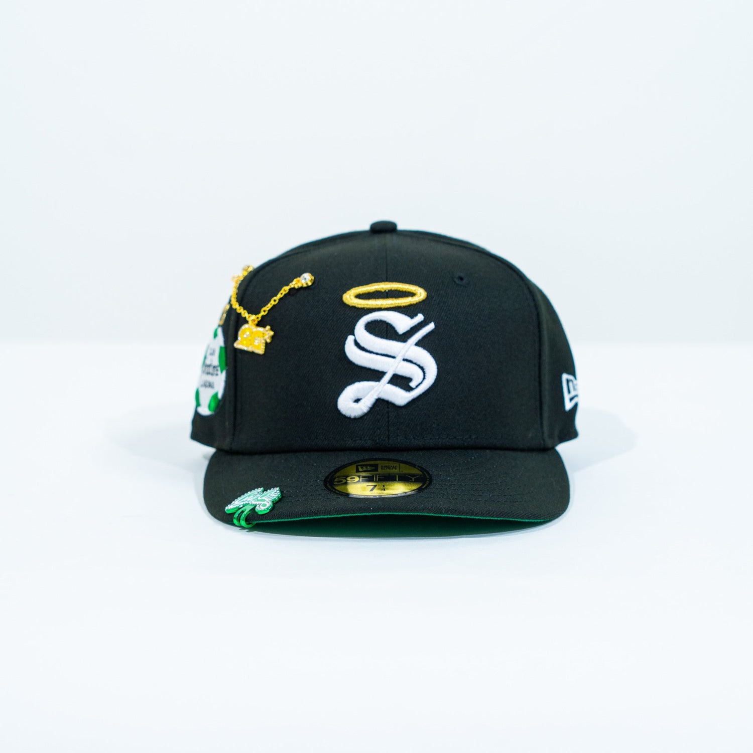 NEW ERA EXCLUSIVE 59FIFTY BLACK "SANTOS LAGUNA" W/ CLUB SANTOS LAGUNA SIDE PATCH