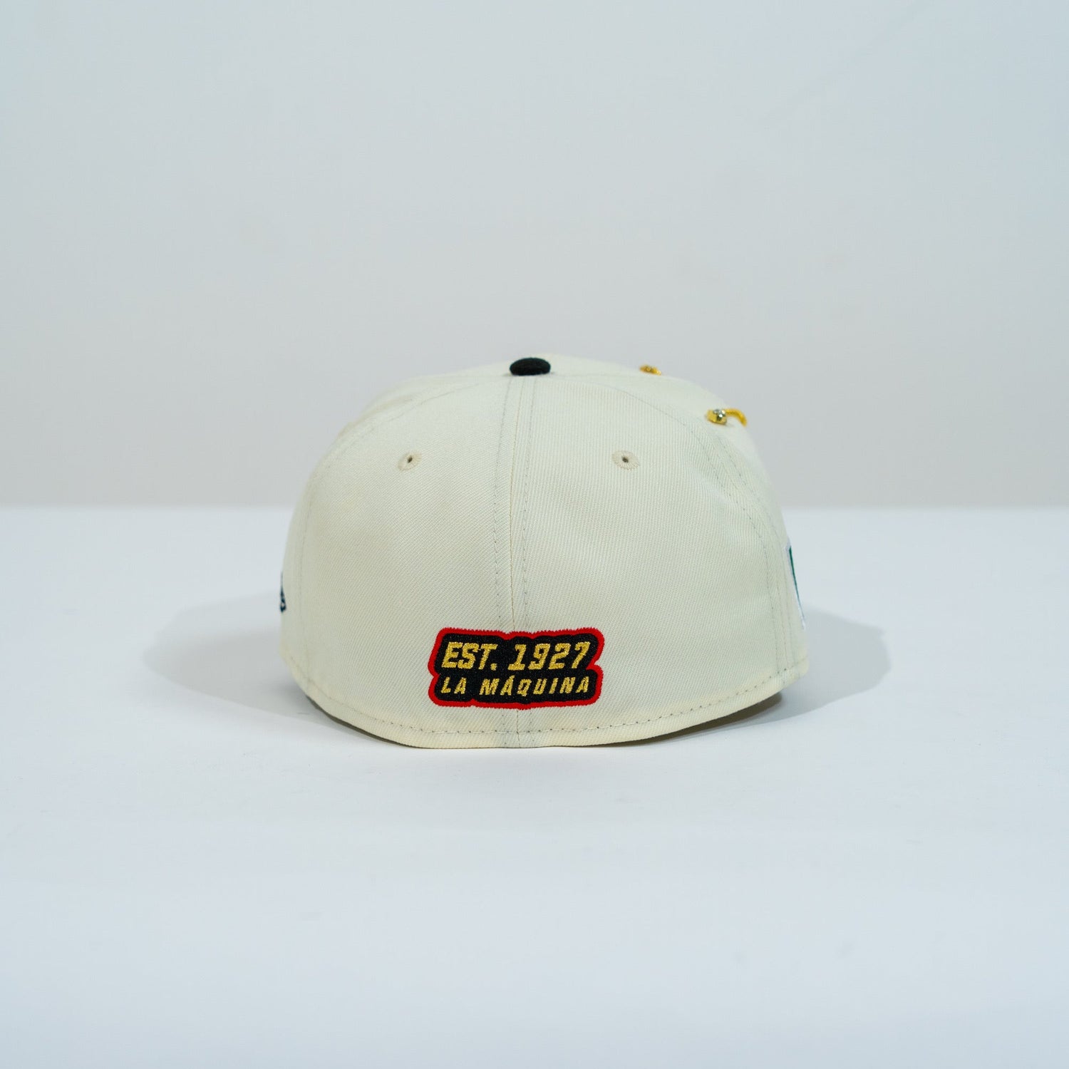 NEW ERA EXCLUSIVE 59FIFTY CHROME/ BLACK "CLUB CRUZ AZUL" W/ MEXICO FLAG SIDE PATCH