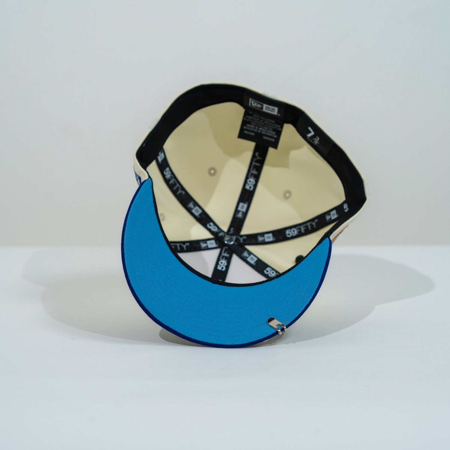 NEW ERA EXCLUSIVE 59FIFTY CHROME/ BLUE "CHIVAS DE GUADALAJARA" W/ 115TH ANNIVERSARY SIDE PATCH
