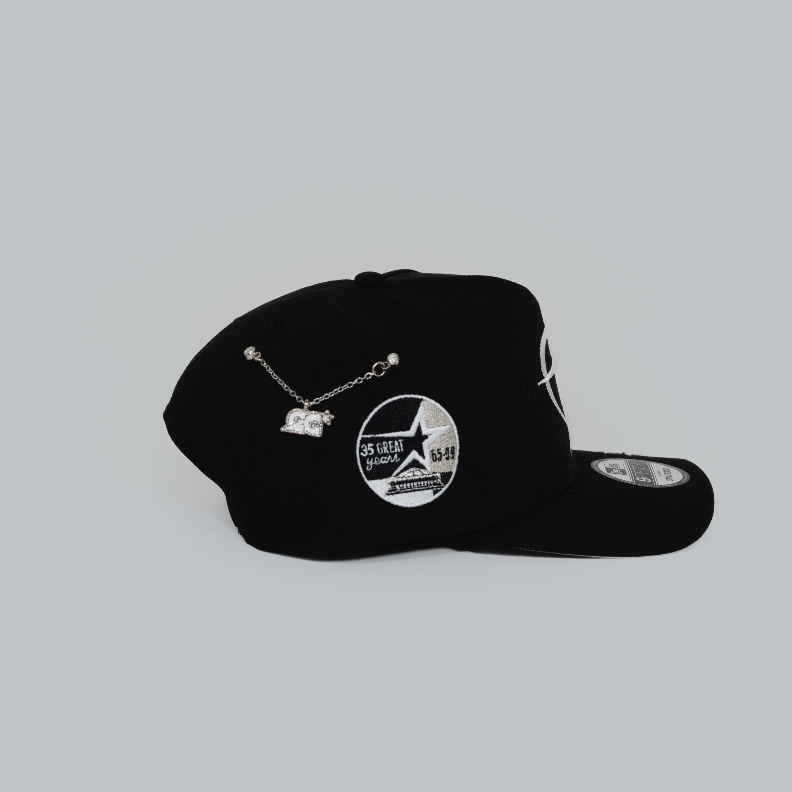 NEW ERA EXCLUSIVE 9FIFTY A-FRAME BLACK HOUSTON ASTROS W/ 35 GREAT YEARS SIDE PATCH