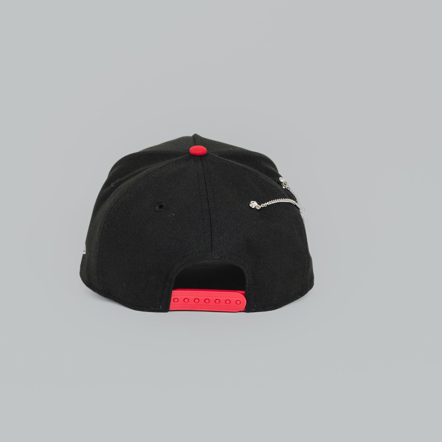 NEW ERA EXCLUSIVE 9FIFTY A-FRAME BLACK/ RED HOUSTON ASTROS W/ FLAME LOGO + 45TH ANNIVERSARY SIDE PATCH