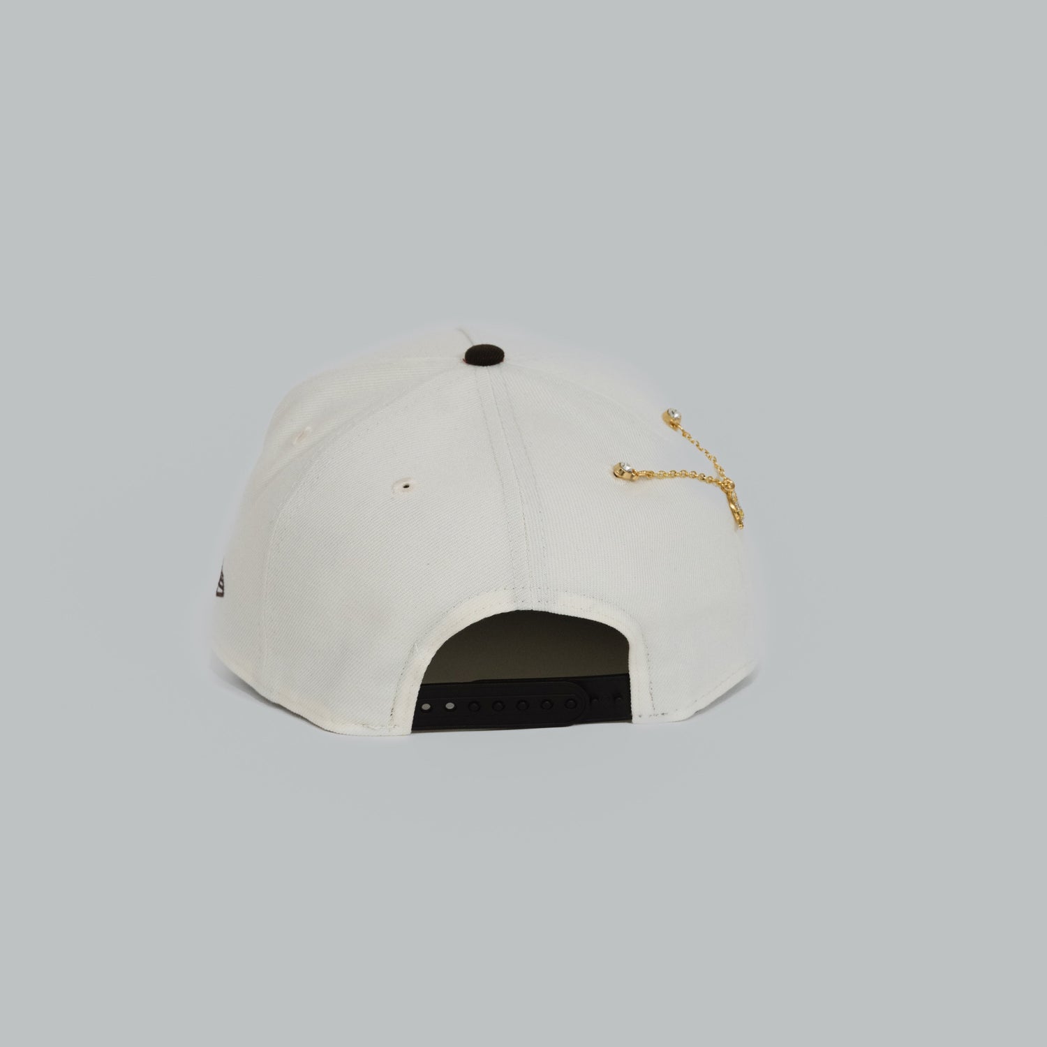 NEW ERA EXCLUSIVE 9FIFTY A-FRAME CHROME/ WALNUT HOUSTON ASTROS W/ 45TH ANNIVERSARY SIDE PATCH