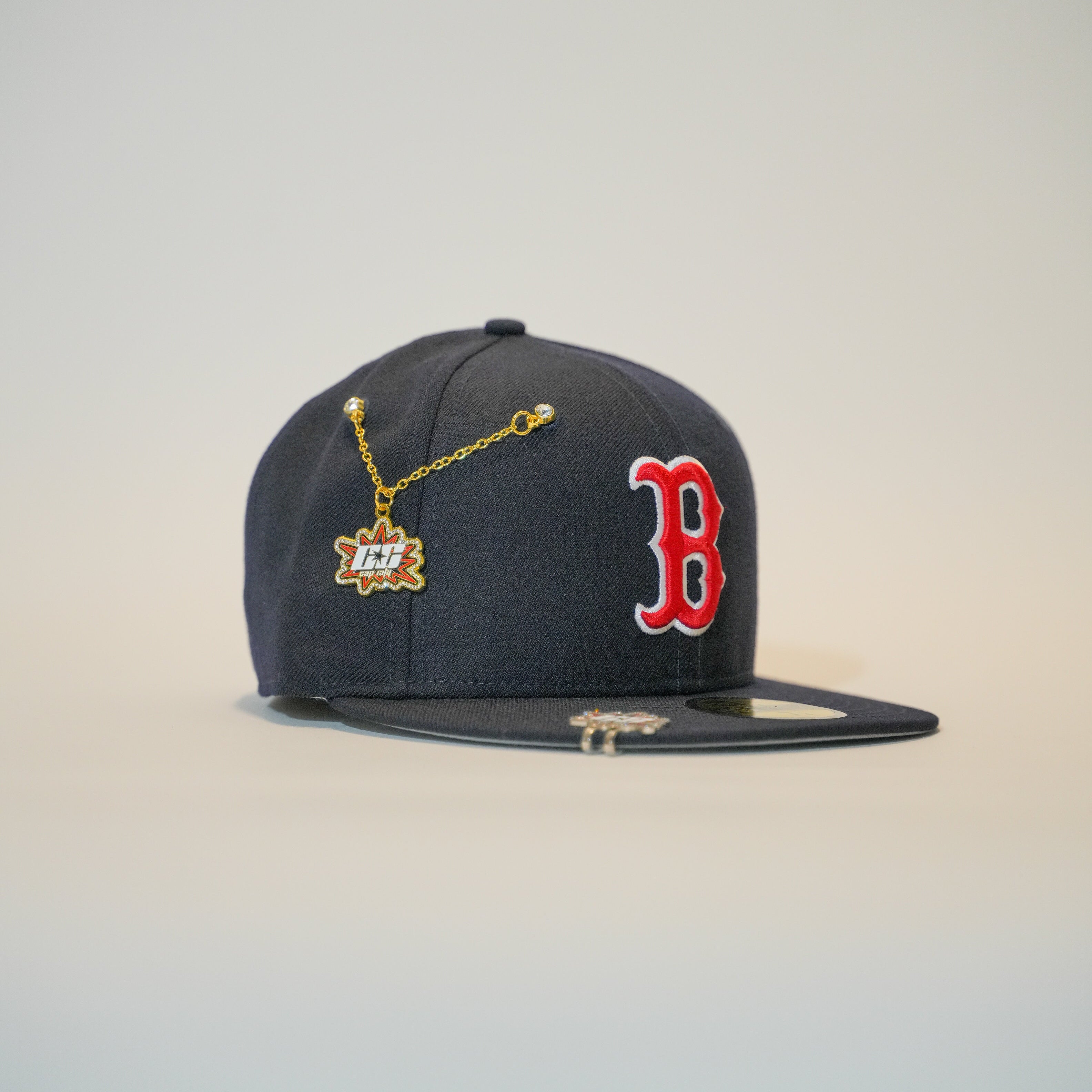 NEW ERA EXCLUSIVE 59FIFTY NAVY BOSTON RED SOX W/ 2004 WORLD SERIES SIDE PATCH