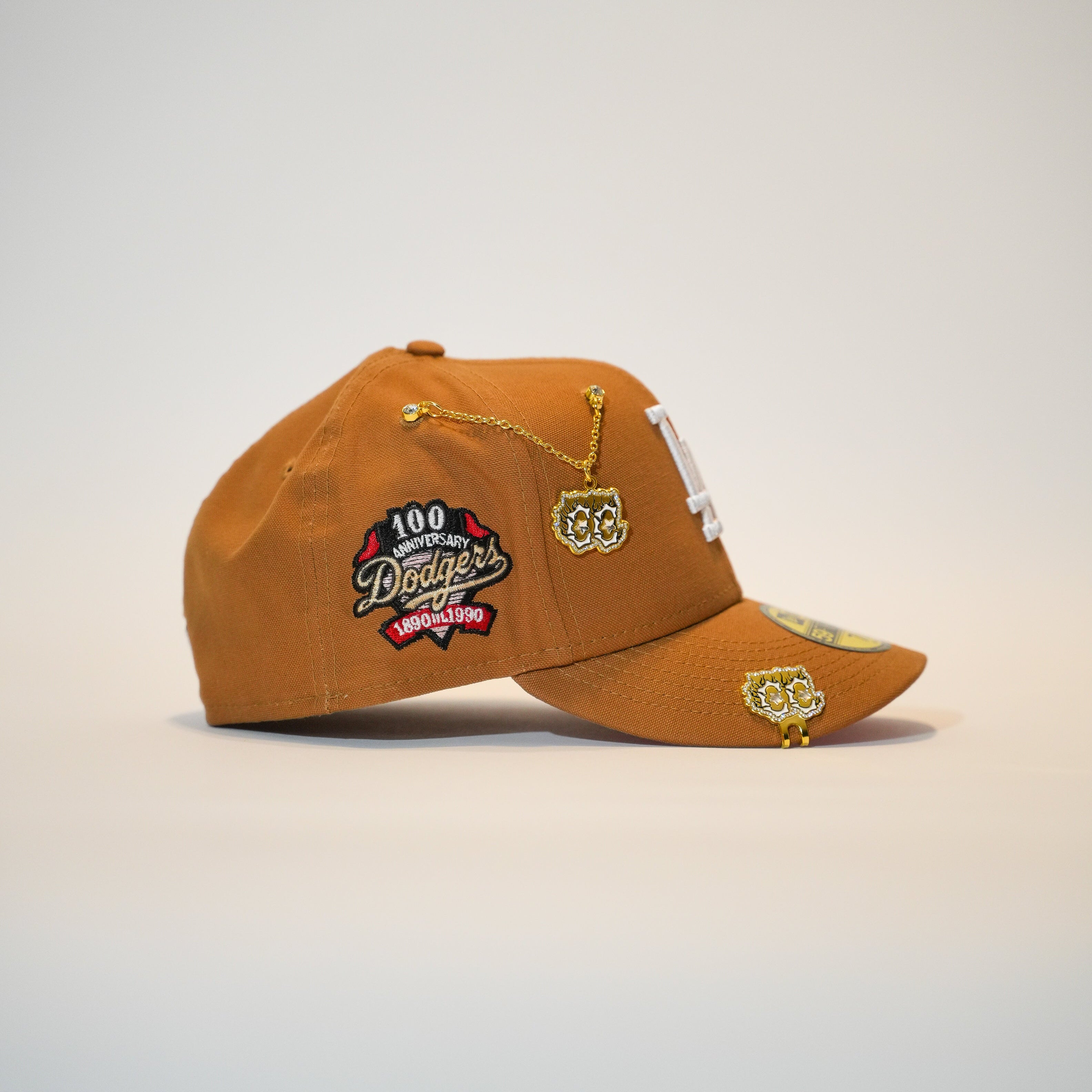 NEW ERA EXCLUSIVE 59FIFTY BRONZE LOS ANGELES DODGERS W/ 100TH ANNIVERS