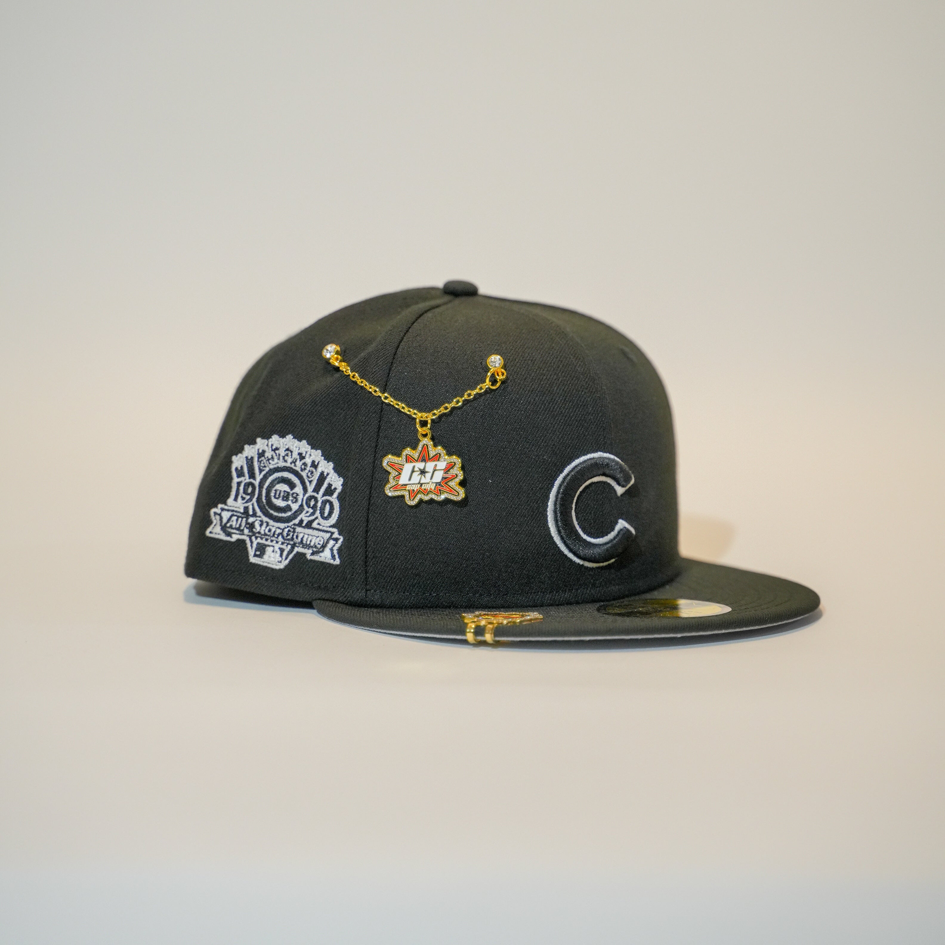 EXCLUSIVO NEW ERA 59FIFTY CHROME BLANCO/VERDE OLIVA ARIZONA DIAMONDBACKS CON PARCHE DE TEMPORADA INAUGURAL 1998 