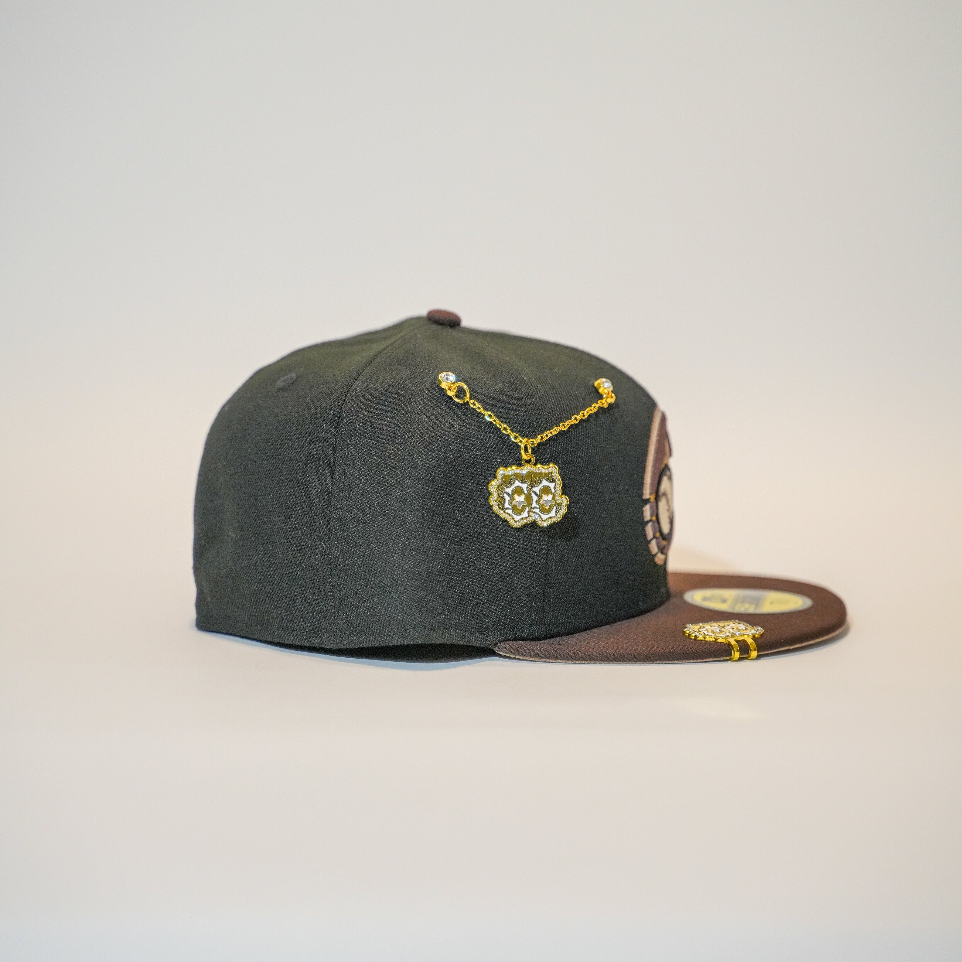 NEW ERA EXCLUSIVE 59FIFTY BLACK/ BROWN CHARROS DE JALISCO TWO TONE
