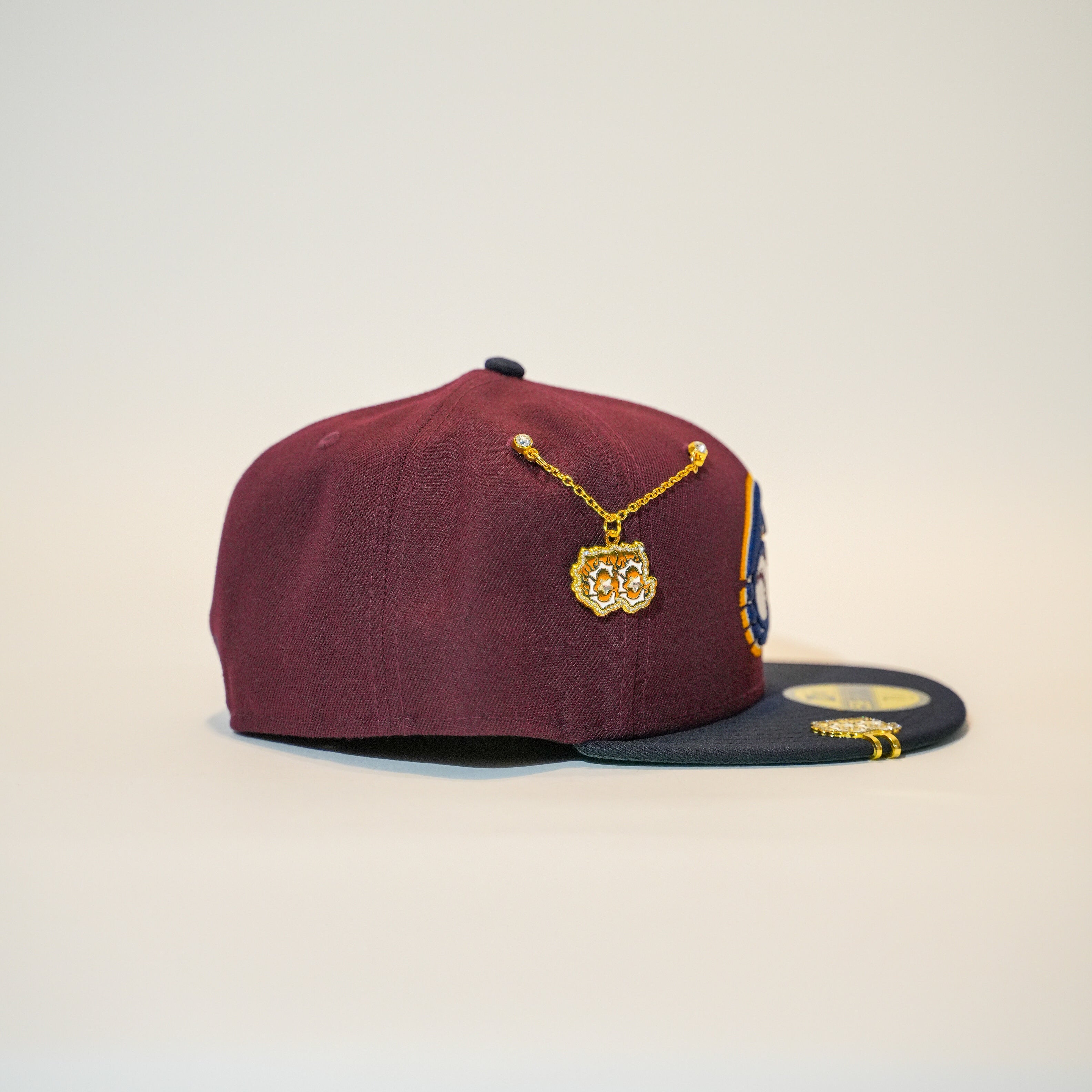 NEW ERA EXCLUSIVE 59FIFTY BURGUNDY/ NAVY CHARROS DE JALISCO TWO TONE