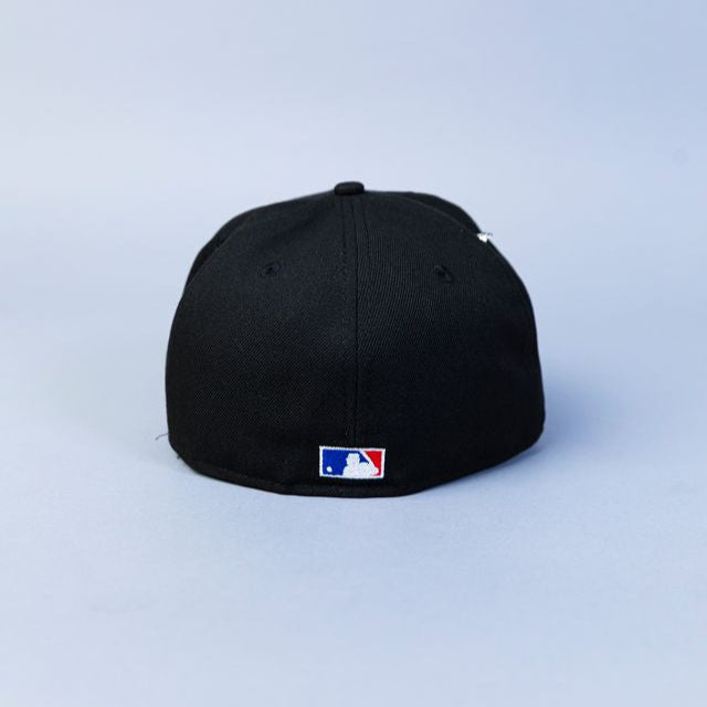 NEW ERA EXCLUSIVE 59FIFTY BLACK SEATTLE MARINERS W/ 40TH ANNIVERSARY SIDE PATCH