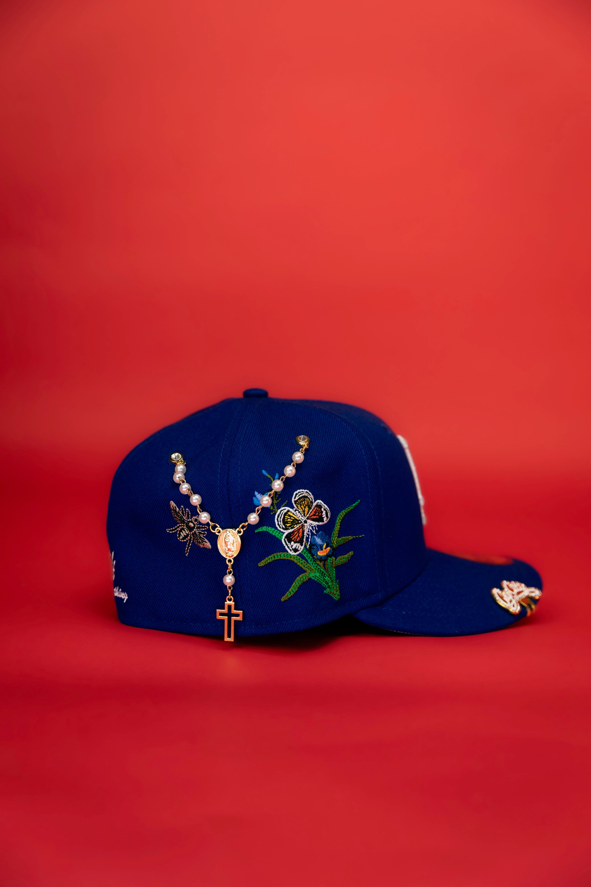 NEW ERA EXCLUSIVE 59FIFTY BLUE LOS ANGELES DODGERS "FOR EVERY LIVING THING" W/ EMBROIDERY
