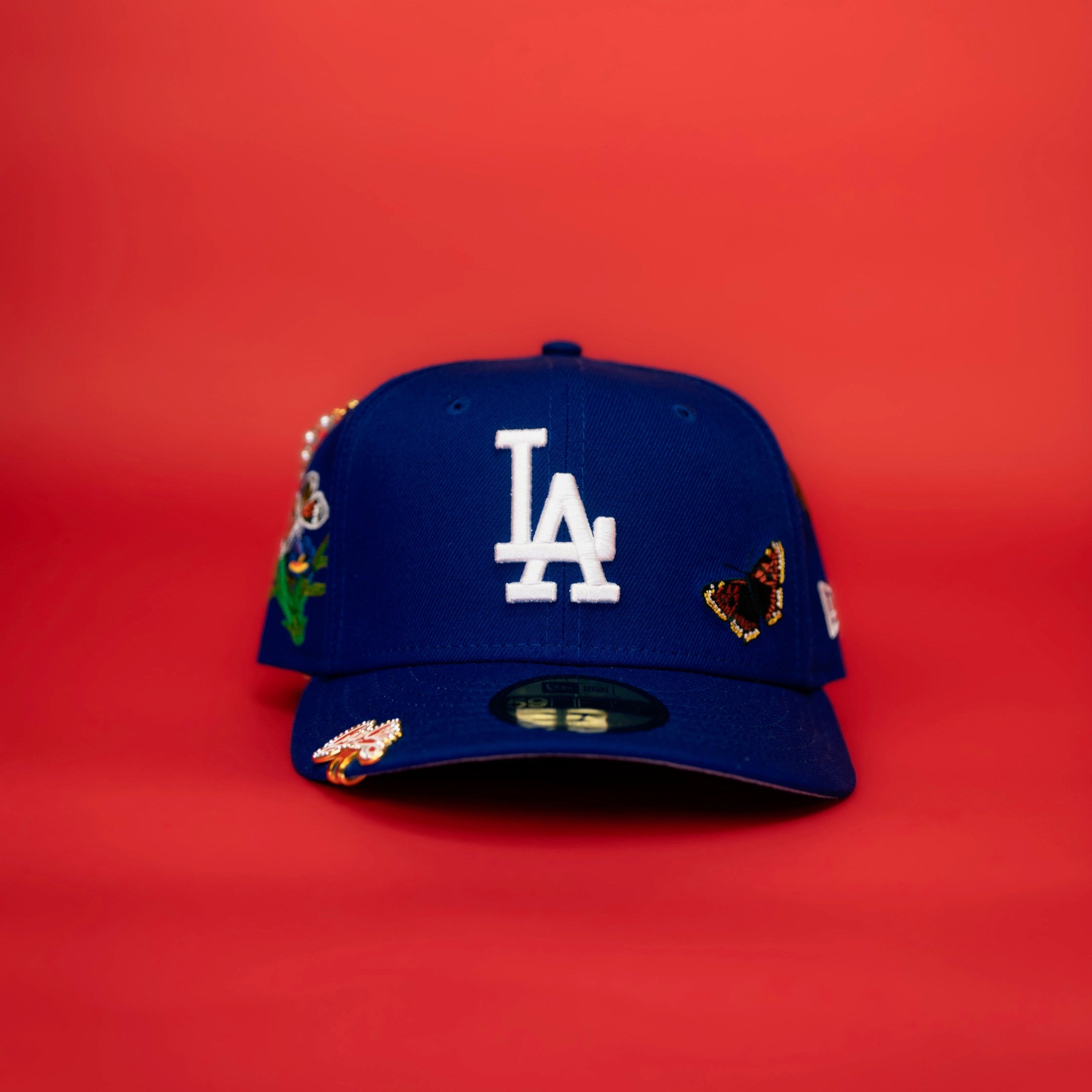 NEW ERA EXCLUSIVE 59FIFTY BLUE LOS ANGELES DODGERS "FOR EVERY LIVING THING" W/ EMBROIDERY