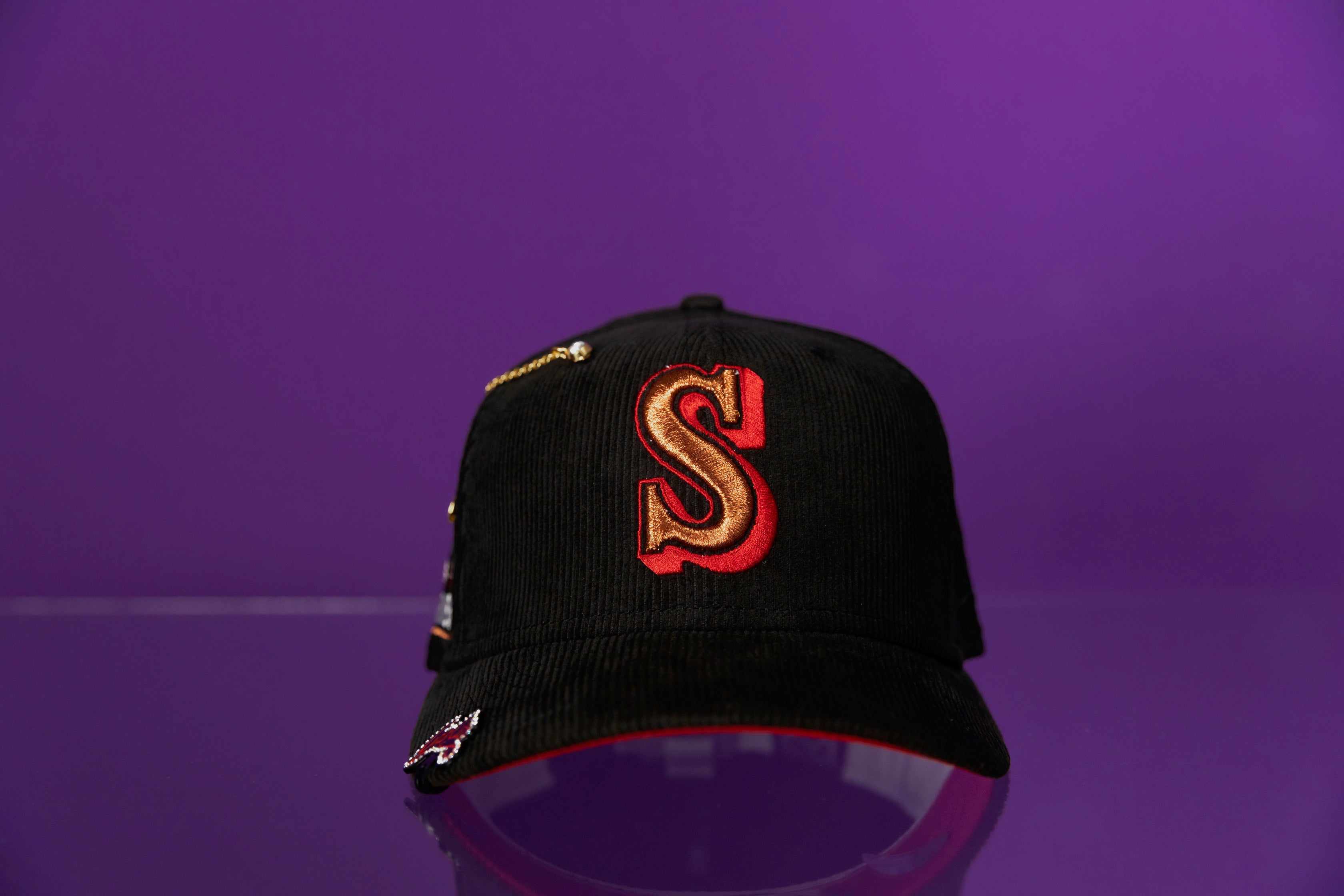 NEW ERA EXCLUSIVE 59FIFTY CORDUROY SEATTLE MARINERS W/ 30TH ANNIVERSARY SIDE PATCH