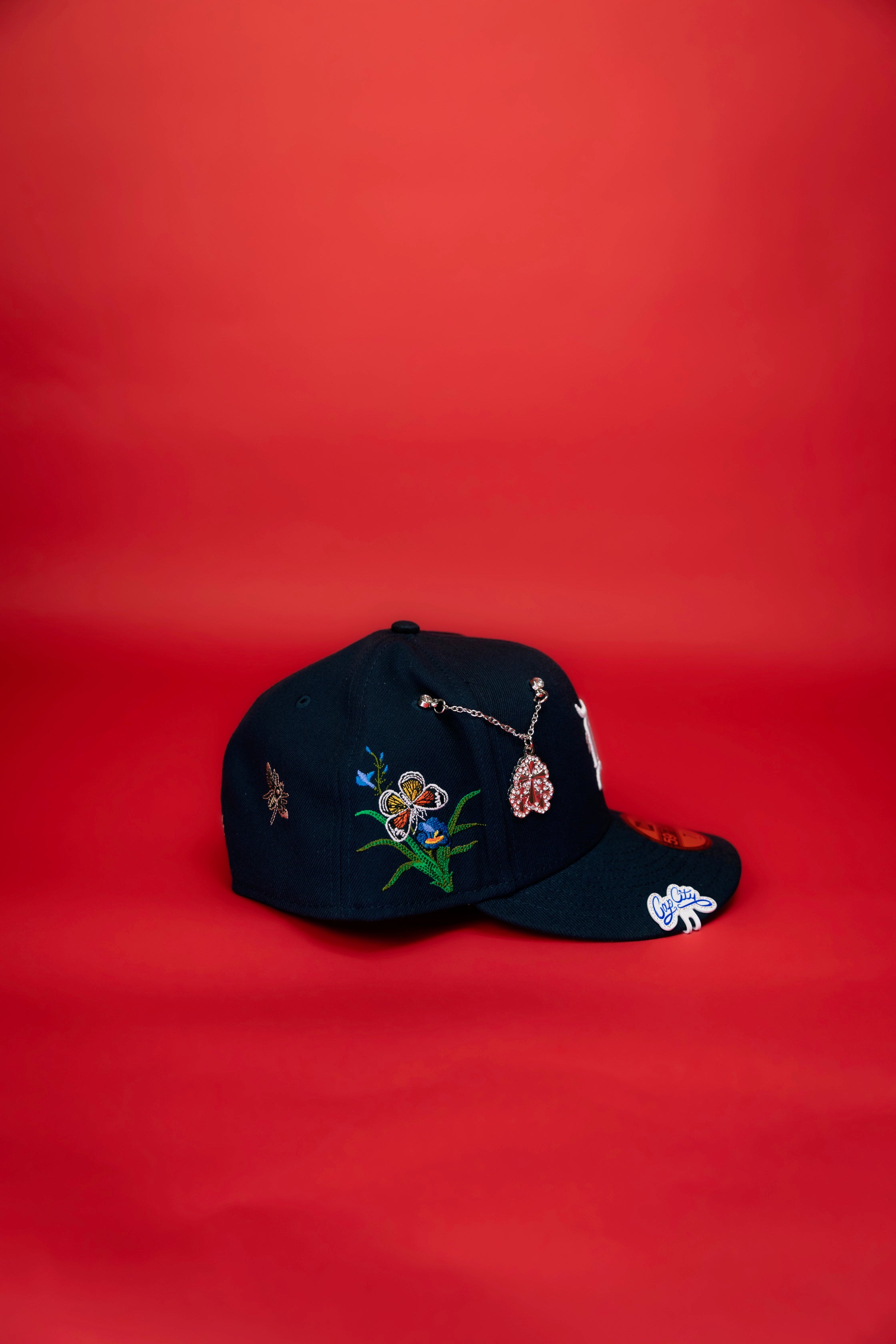 NEW ERA EXCLUSIVE 59FIFTY NAVY DETROIT TIGERS "FOR EVERY LIVING THING" W/ EMBROIDERY