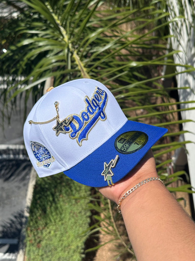 LOS ANGELES DODGERS NEW ERA 59FIFTY 50TH ANNIVERSARY SCRIPT HAT