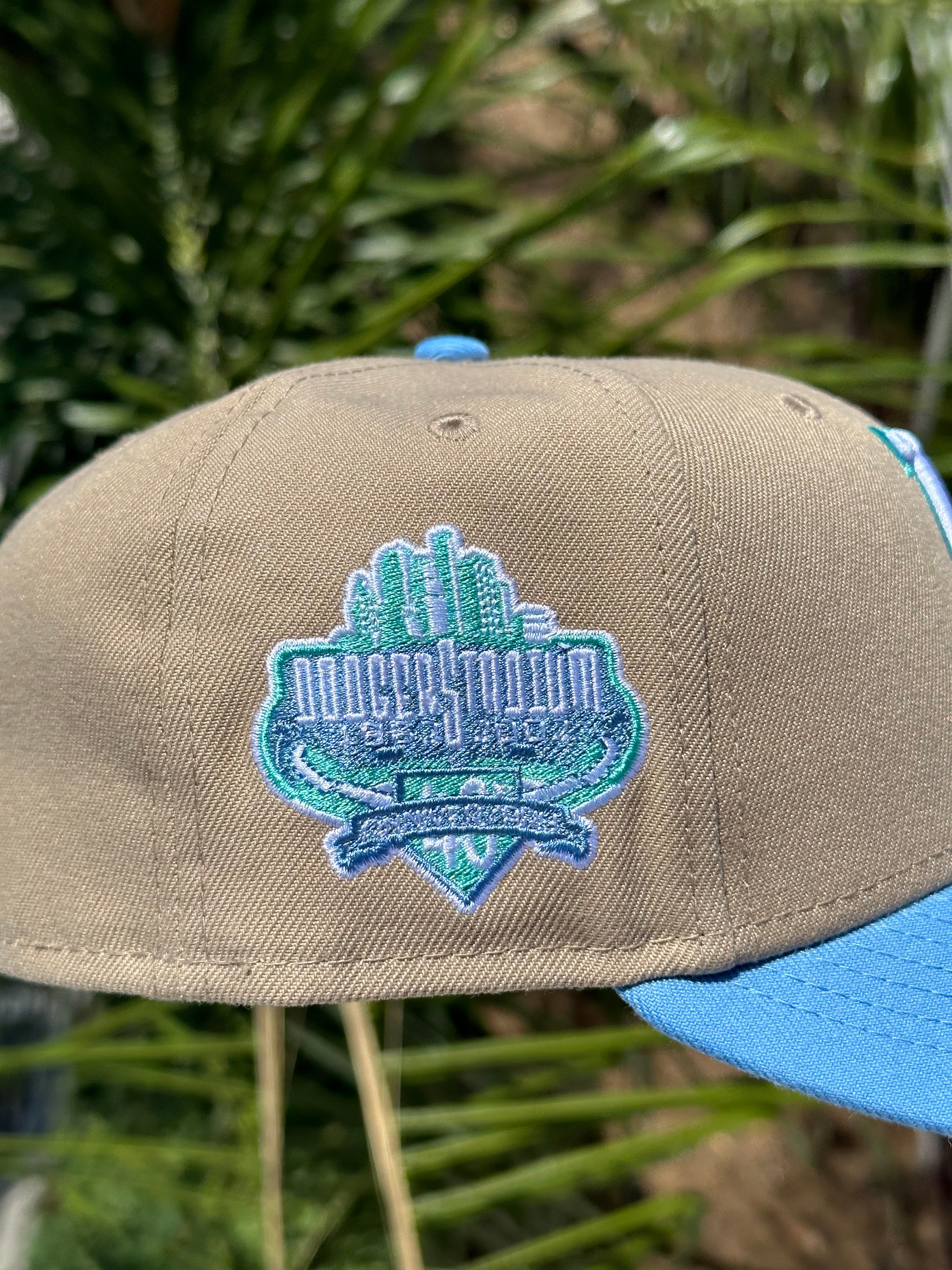 NEW ERA 59FIFTY BURGUNDY RED/NAVY ANAHEIM ANGELS W/ 50TH ANNIVERSARY SIDE PATCH