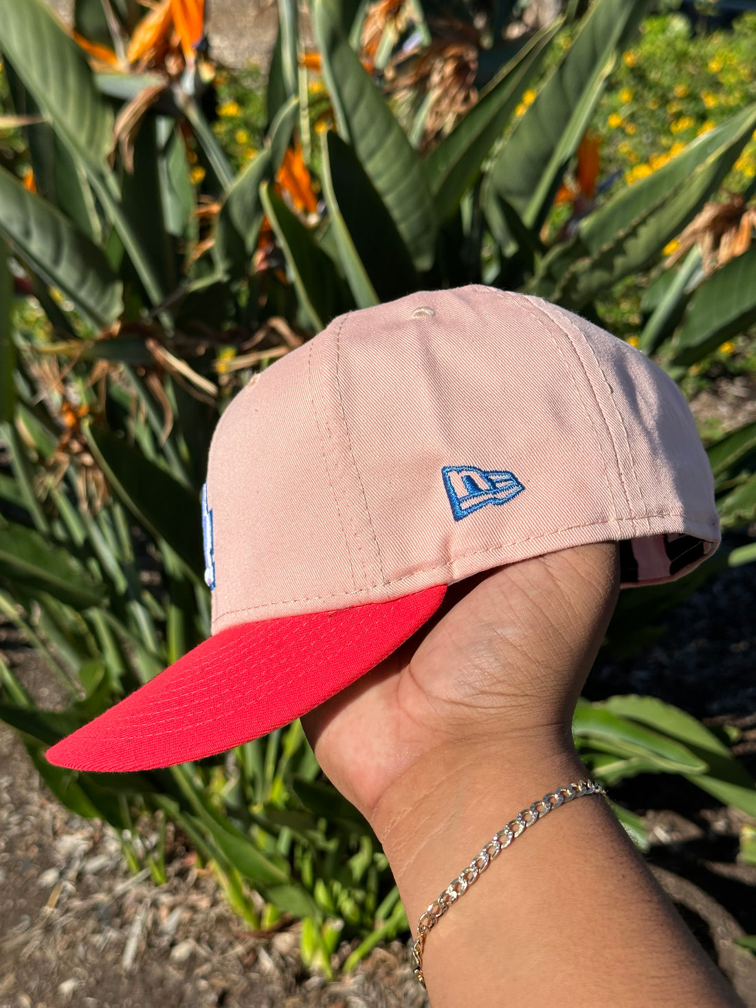 NWOT * New Era LA Embroidered Baseball Cap - Blush Pink c79501c6464f5e23ea0466e6c208c6  main image 3