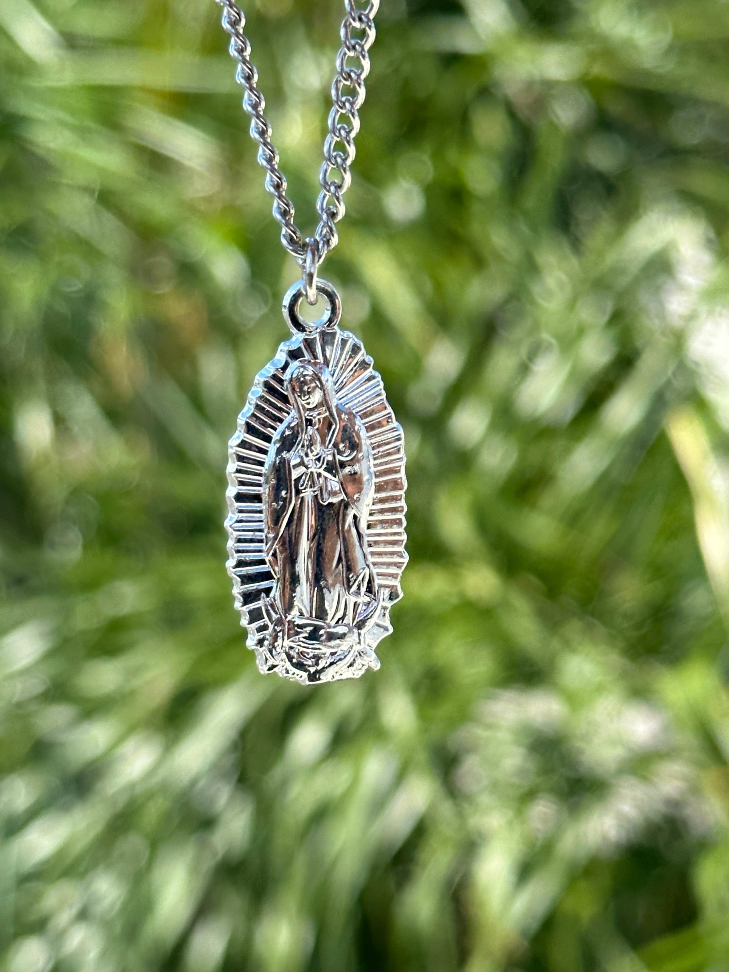 SILVER "VIRGEN DE GUADALUPE" EXCLUSIVE CAP CITY CHAIN