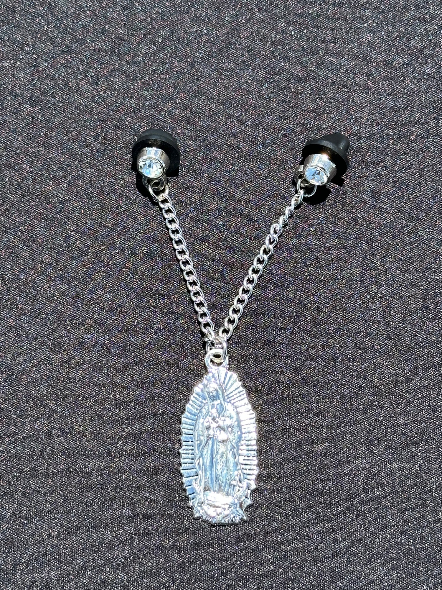 SILVER "VIRGEN DE GUADALUPE" EXCLUSIVE CAP CITY CHAIN