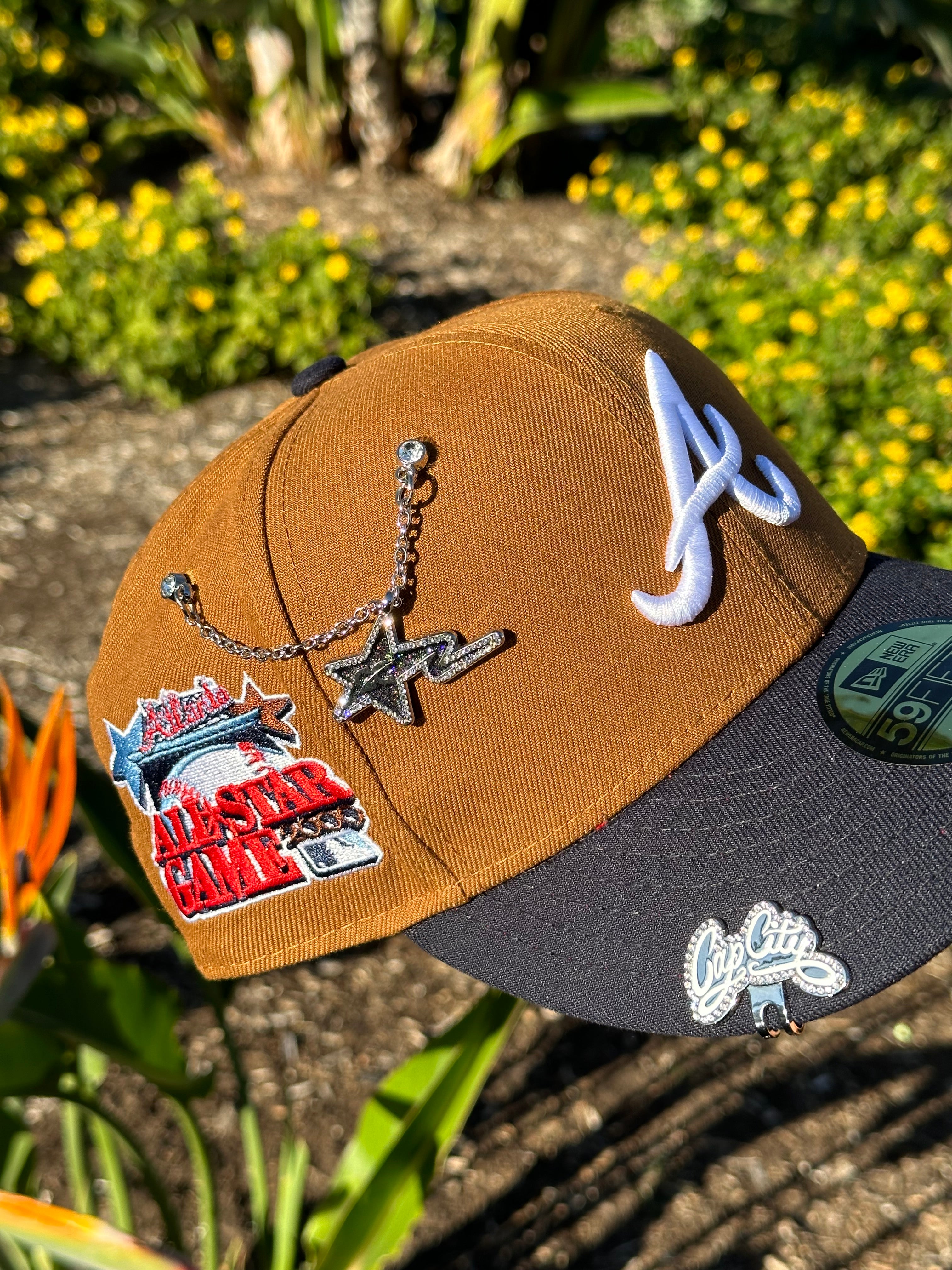 【US限定】NEW ERA 59FIFTY Atlanta Braves ASG2000 Beige/Navy New Era 59Fifty Atlanta Braves 2000 All Star Game Patch
