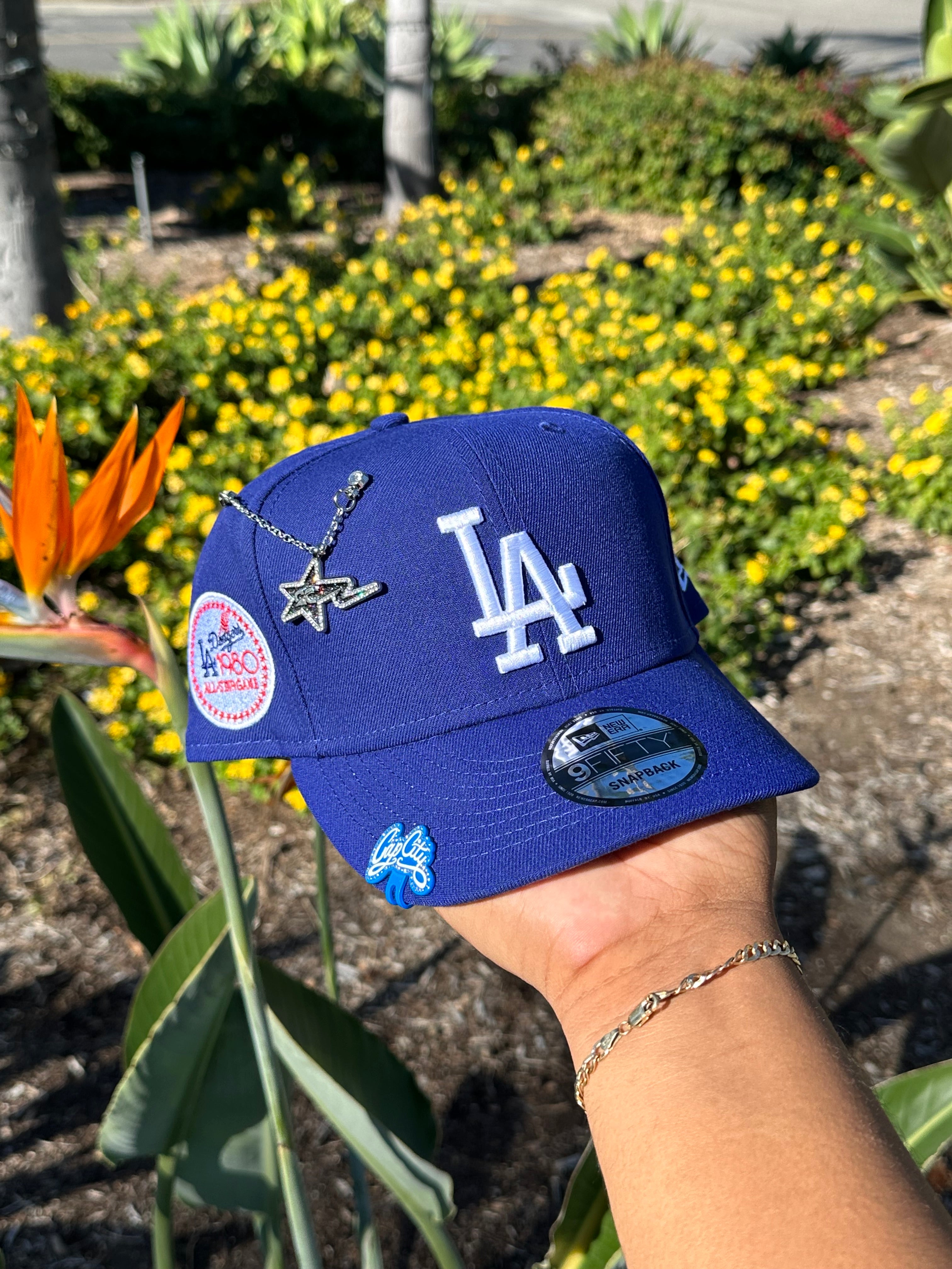 NEW ERA EXCLUSIVE 9FIFTY BLUE LOS ANGELES DODGERS SNAPBACK W/ 1980 ALL STAR GAME PATCH