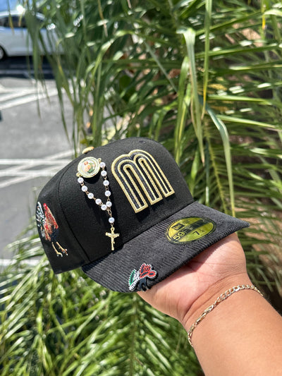 NEW ERA EXCLUSIVE 59FIFTY BLACK/CORDUROY MEXICO 2TONE W/ 