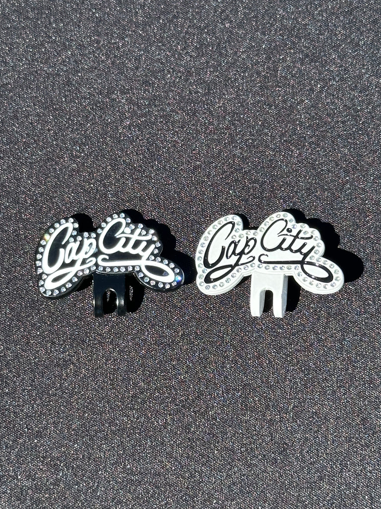 NEW* 2PACK ICED OUT CAP CITY BLIPS (BLACK & WHITE) W/ RHINESTONES VERY LIMITED