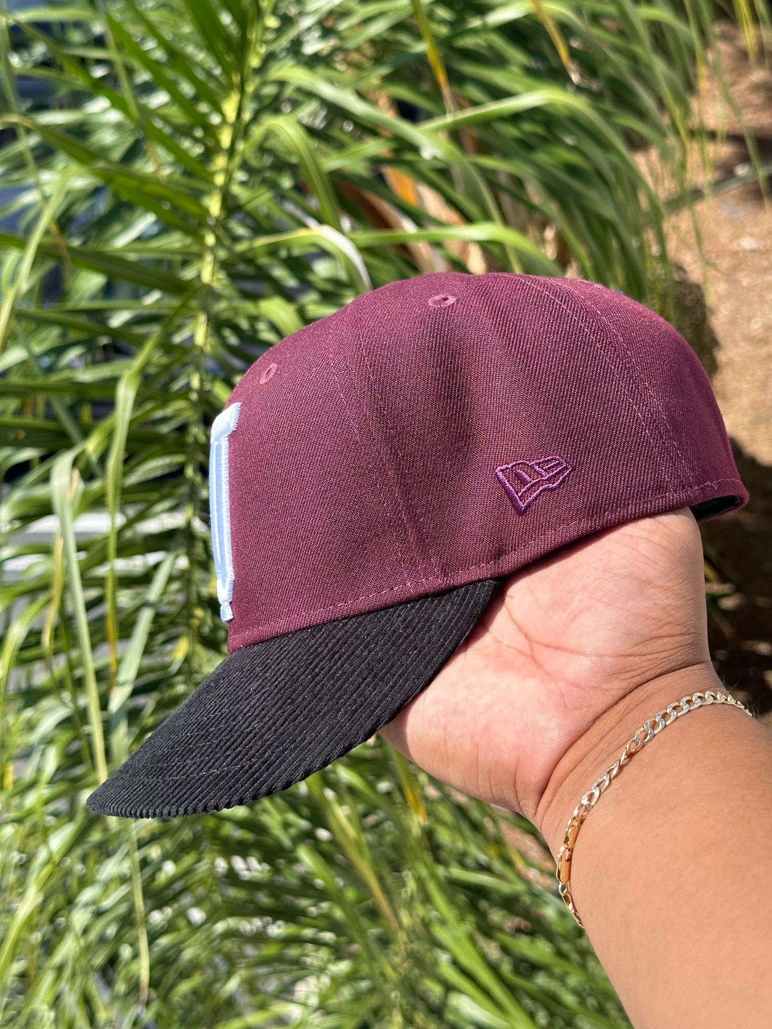 NEW ERA EXCLUSIVE 59FIFTY BURGUNDY/CORDUROY TOROS DE TIJUANA TWO TONE