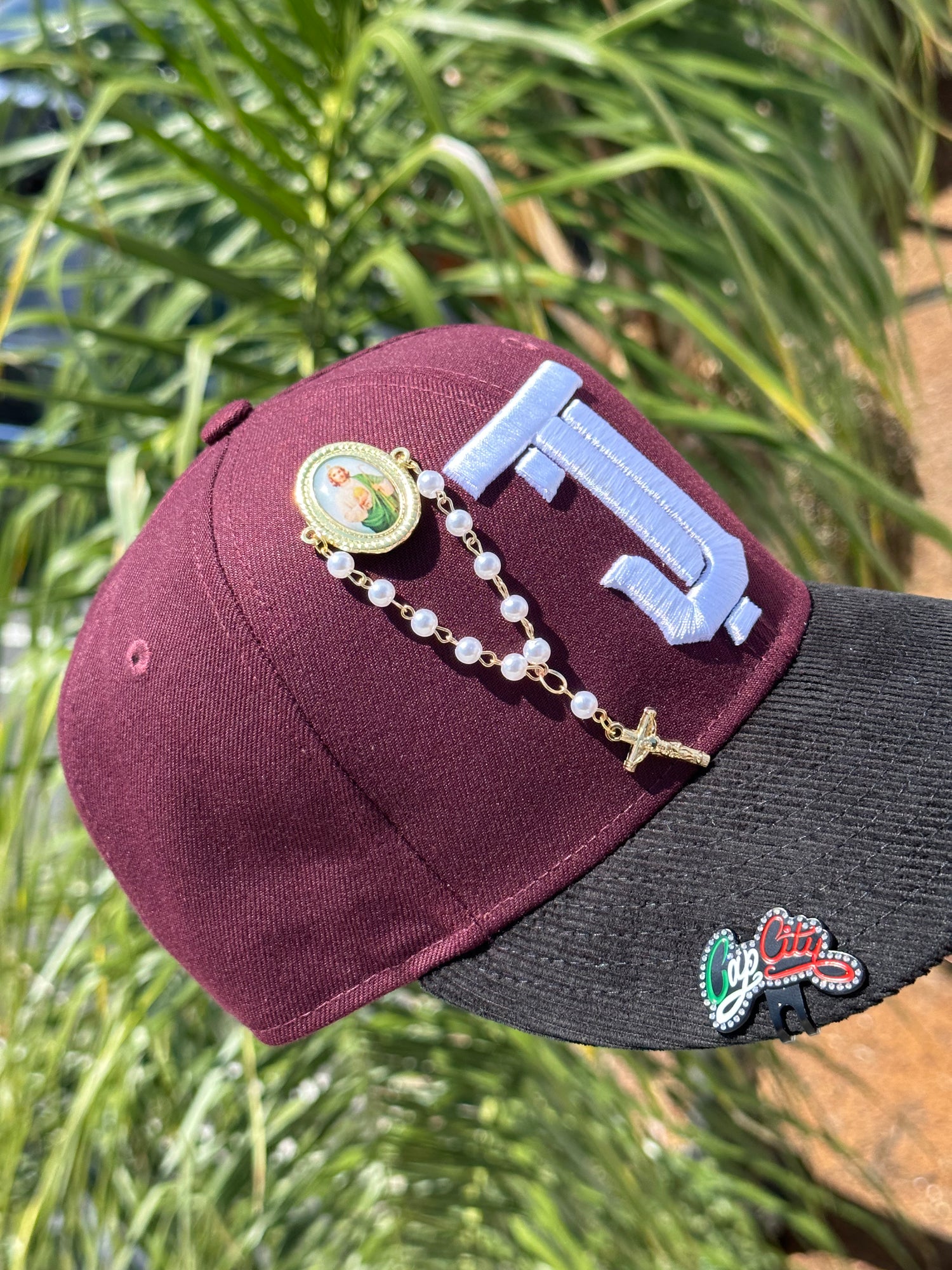 NEW ERA EXCLUSIVE 59FIFTY BURGUNDY/CORDUROY TOROS DE TIJUANA TWO TONE