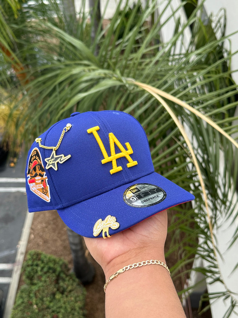 NEW ERA EXCLUSIVE 9FIFTY BLUE LOS ANGELES DODGERS SNAPBACK W/ 1959 ALL STAR GAME PATCH (RED UV)