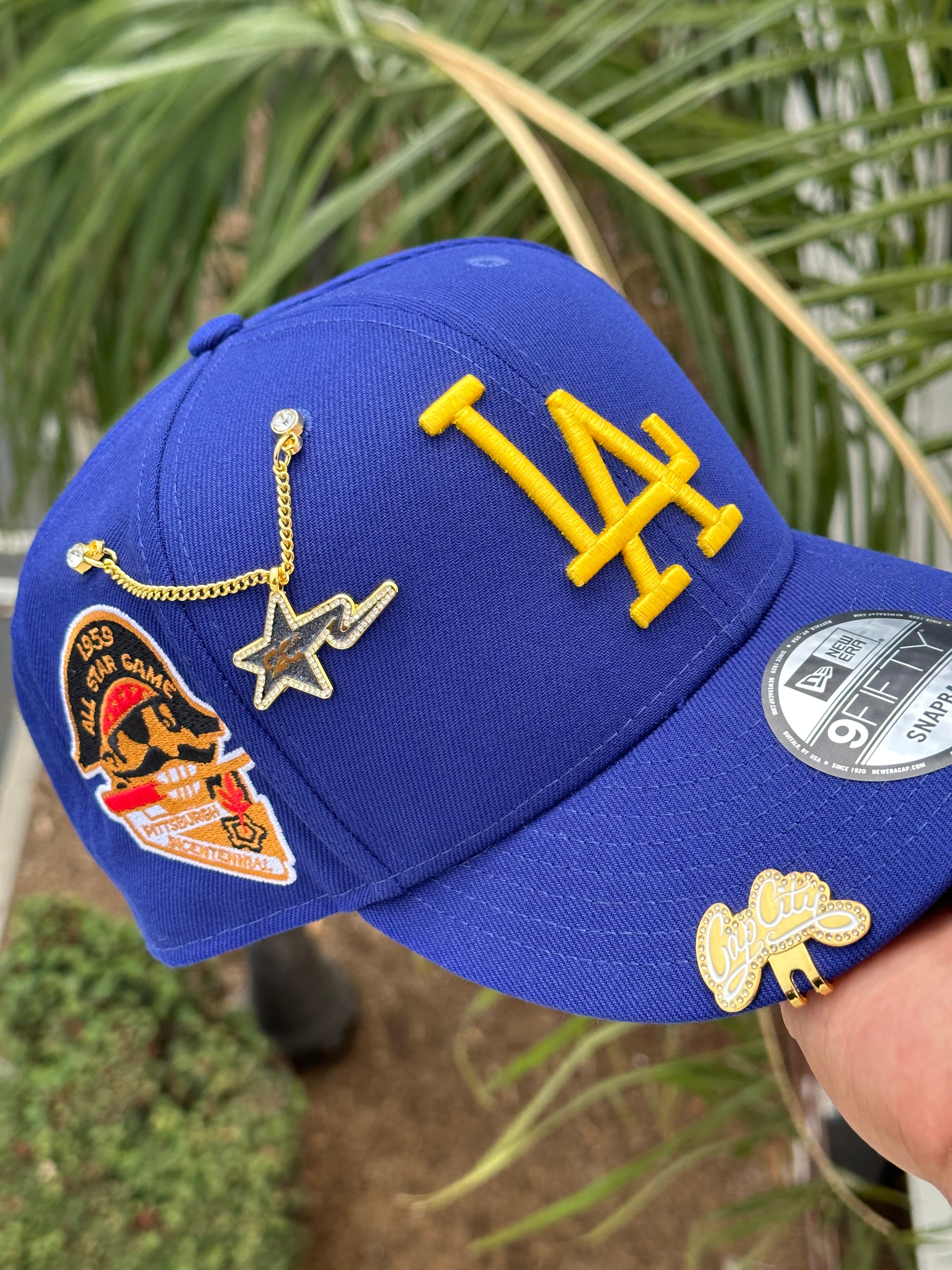 NEW ERA EXCLUSIVE 9FIFTY BLUE LOS ANGELES DODGERS SNAPBACK W/ 1959 ALL STAR GAME PATCH