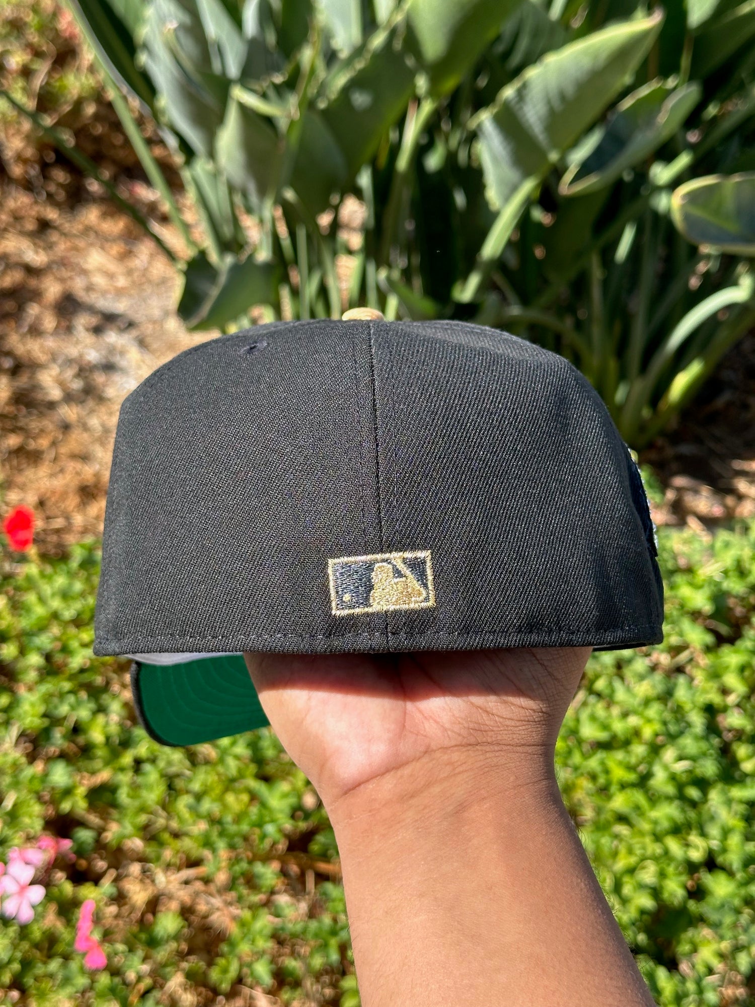 NEW ERA EXCLUSIVE 59FIFTY BLACK LOS ANGELES DODGERS W/ RHINESTONES + 100TH ANNIVERSARY SIDE PATCH