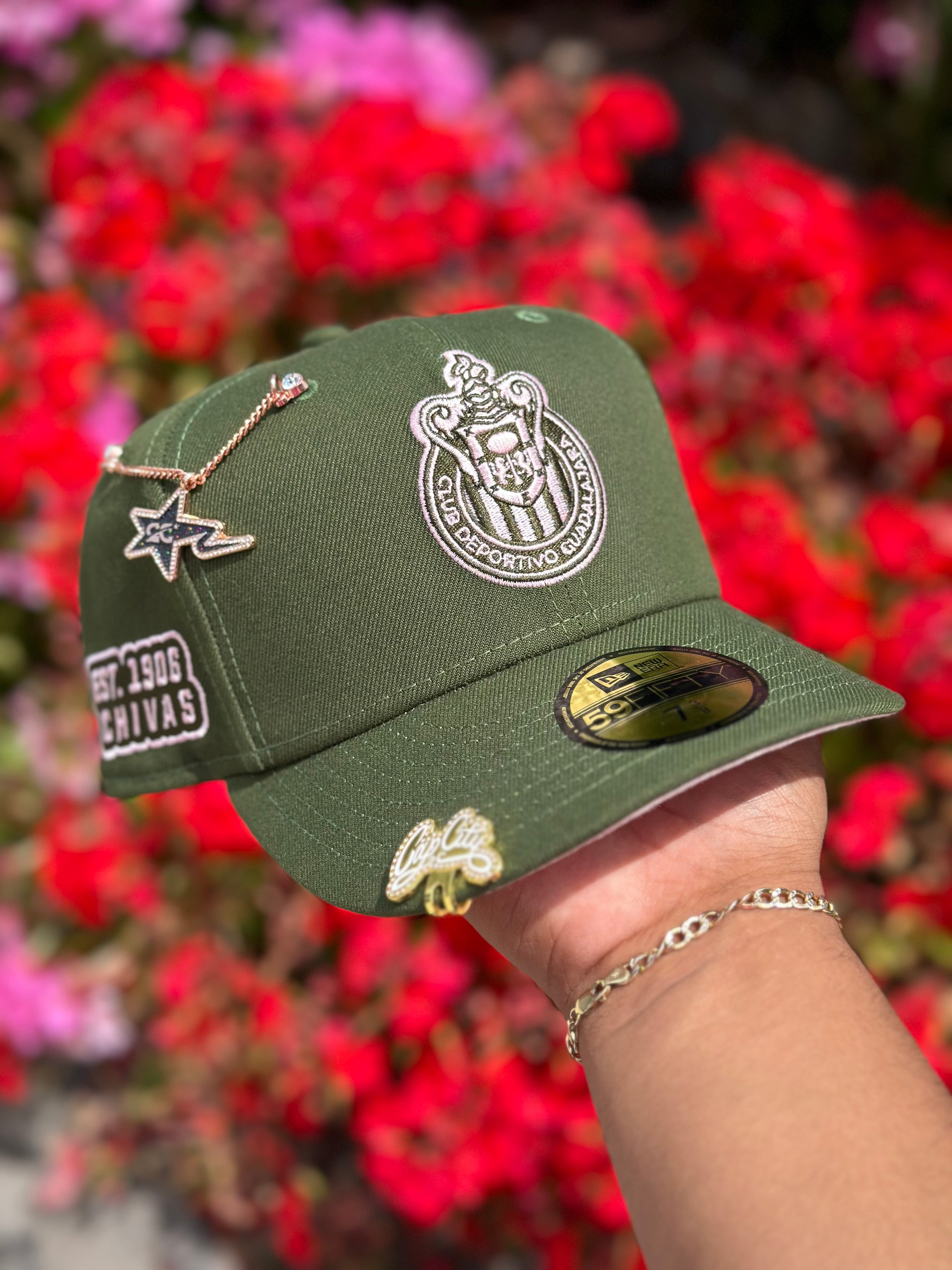 NEW ERA EXCLUSIVE 59FIFTY DARK GREEN "CHIVAS DE GUADALAJARA" W/ EST. 1906 SIDEPATCH