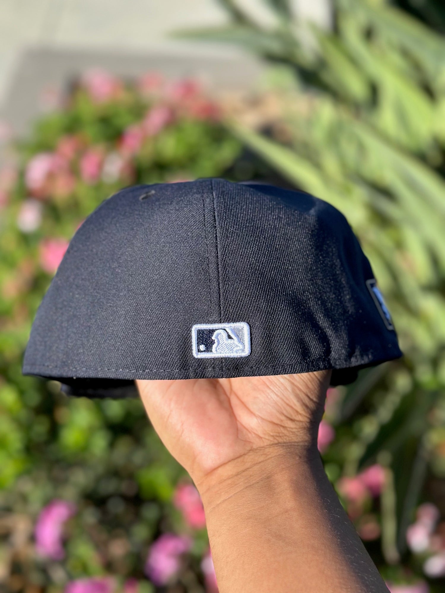 NEW ERA EXCLUSIVE 59FIFTY NAVY NEW YORK YANKEES W/ 2024 WORLD SERIES SIDE PATCH