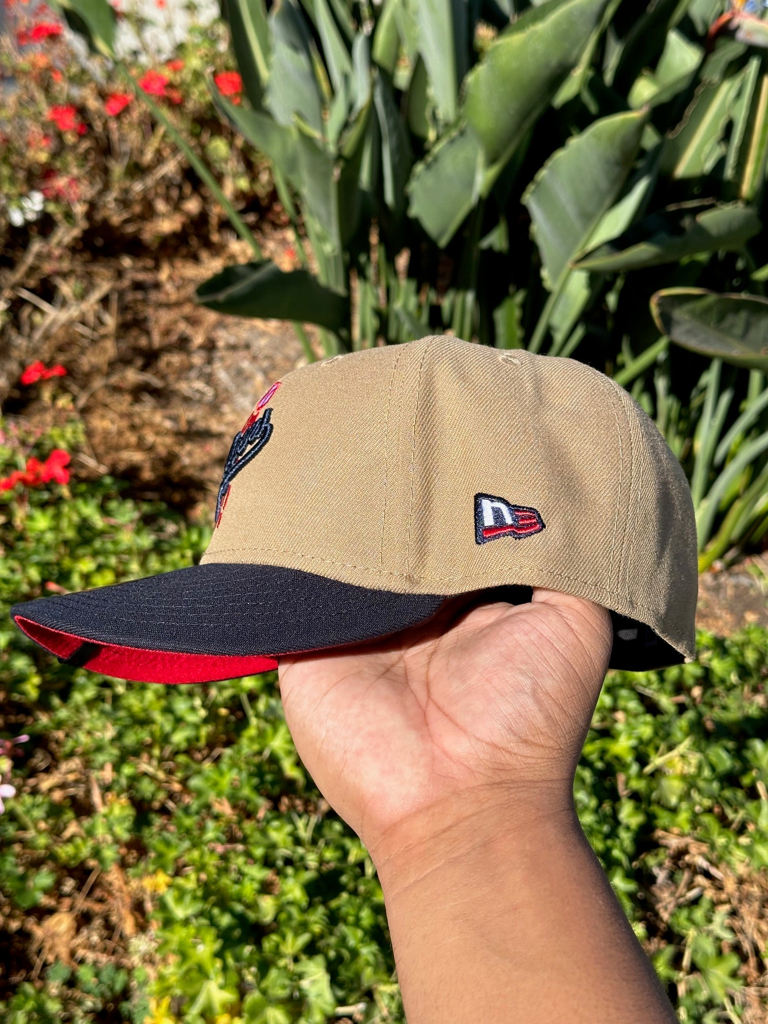 NEW ERA EXCLUSIVE 59FIFTY KHAKI/NAVY LOS ANGELES DODGERS W