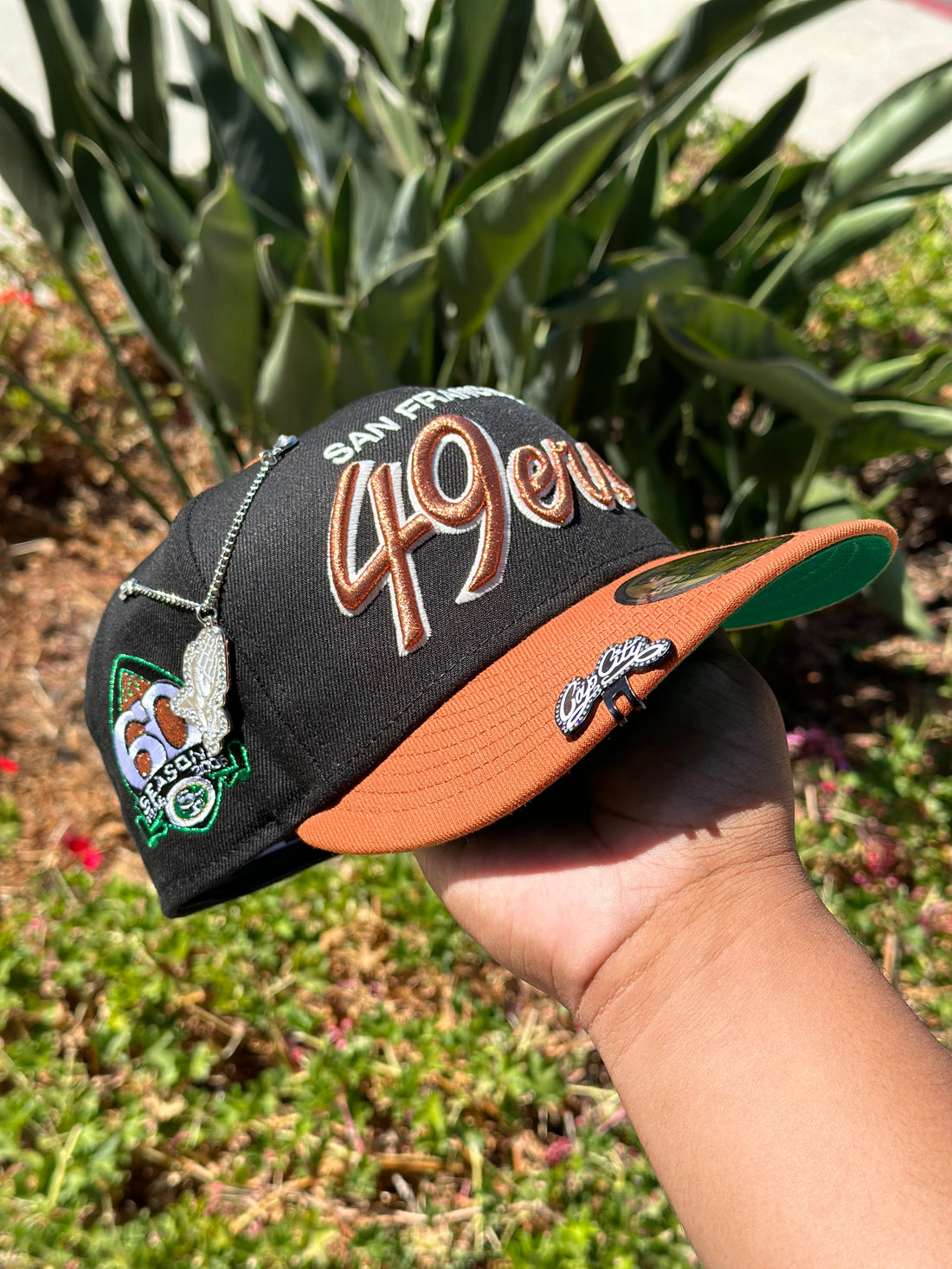 NEW ERA EXCLUSIVE 59FIFTY BLACK/RUST SAN FRANCISCO 