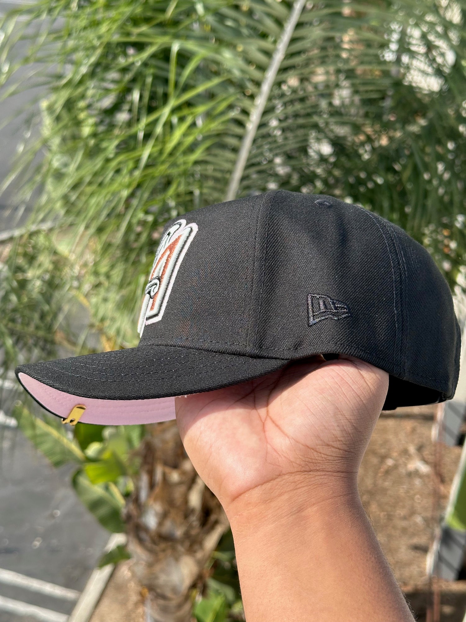 NEW ERA 9FIFTY A-FRAME BLACK ANAHEIM ANGELS SNAPBACK W/ 50TH ANNIVERSARY SIDE PATCH