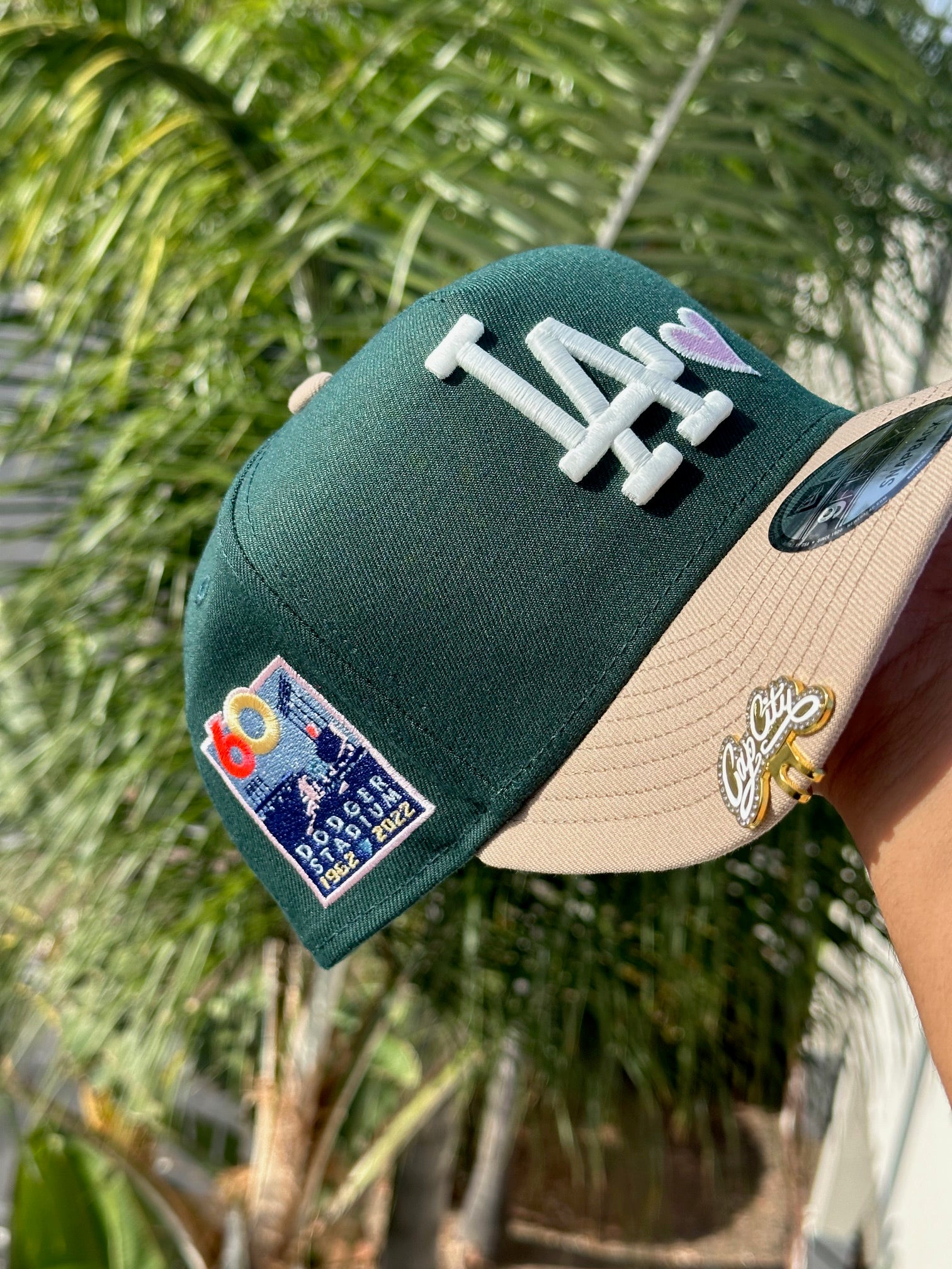 NEW ERA EXCLUSIVE 9FIFTY A-FRAME FOREST GREEN/KHAKI LOS ANGELES DODGER