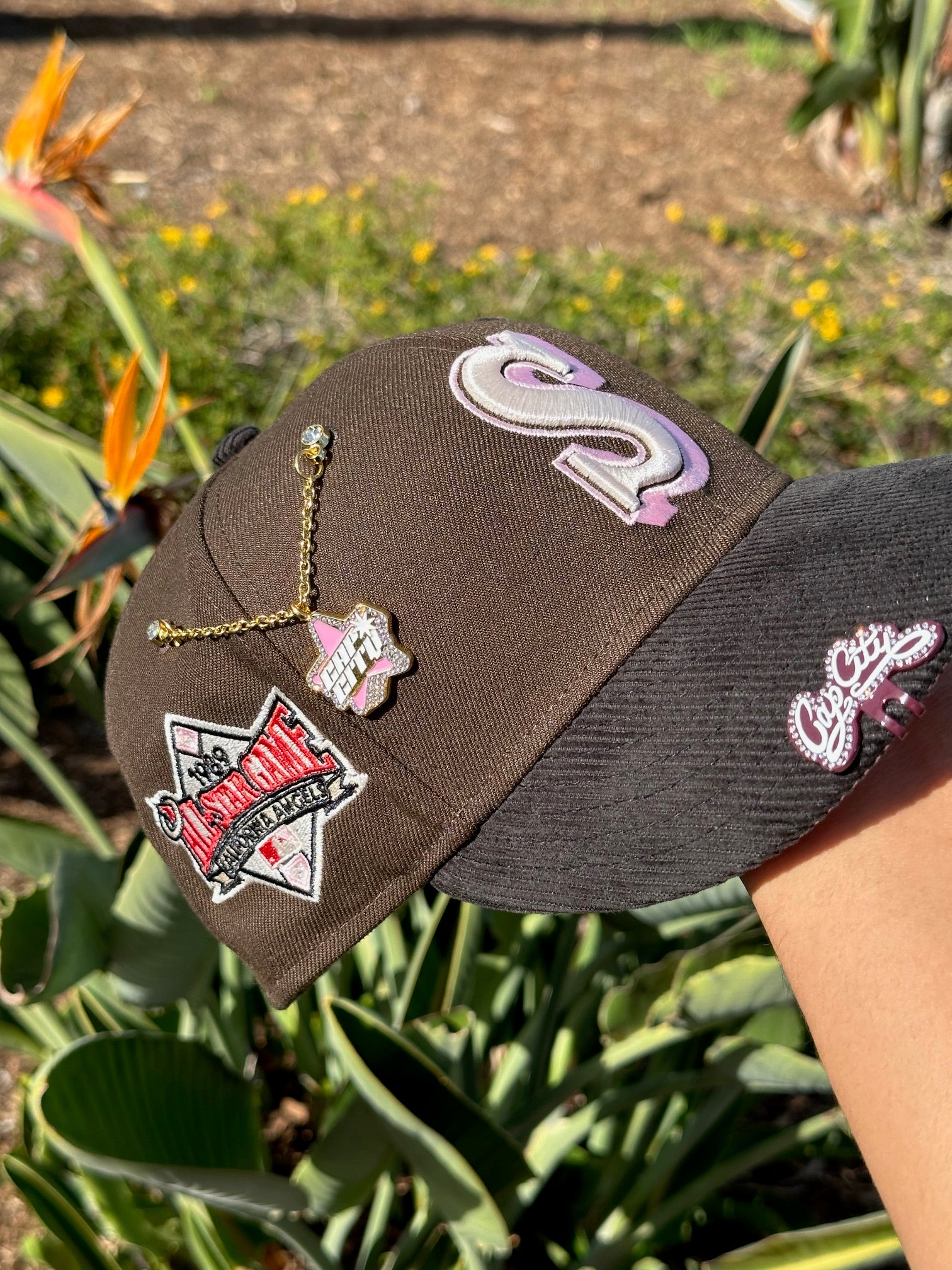 90s~ USA製 Seattle Mariners leather cap Vintage 90s Seattle Mariners Plain Logo Twins Enterprise