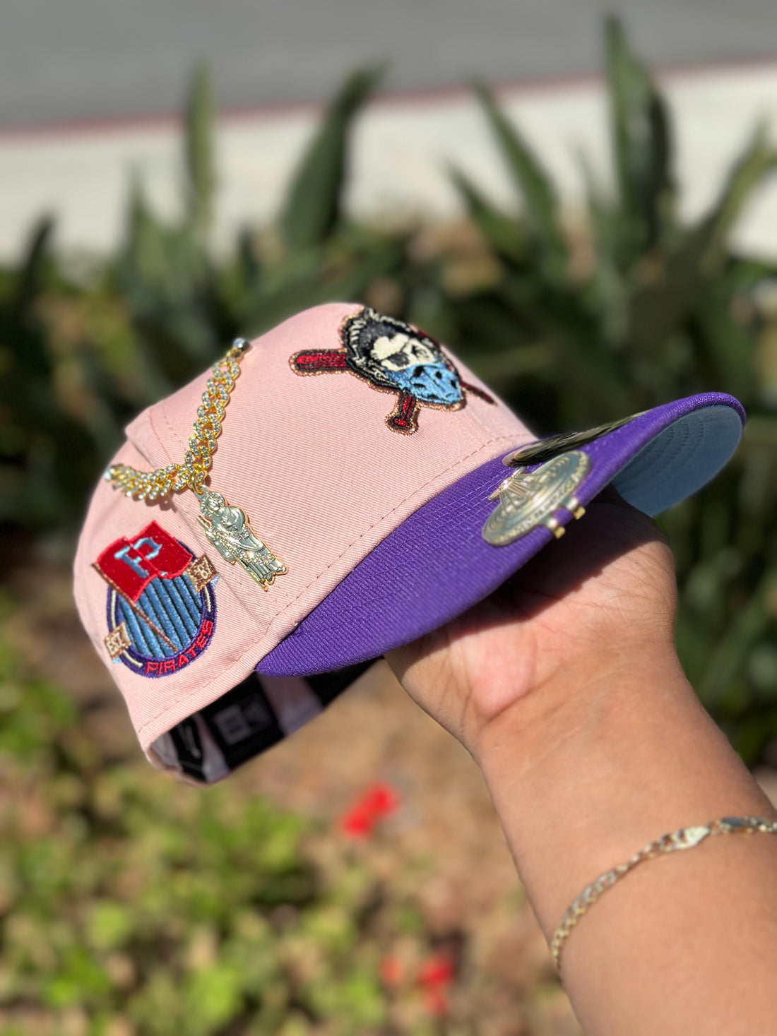 NEW ERA EXCLUSIVE 59FIFTY BLUSH/PURPLE PITTSBURGH PIRATES W  display picture 2