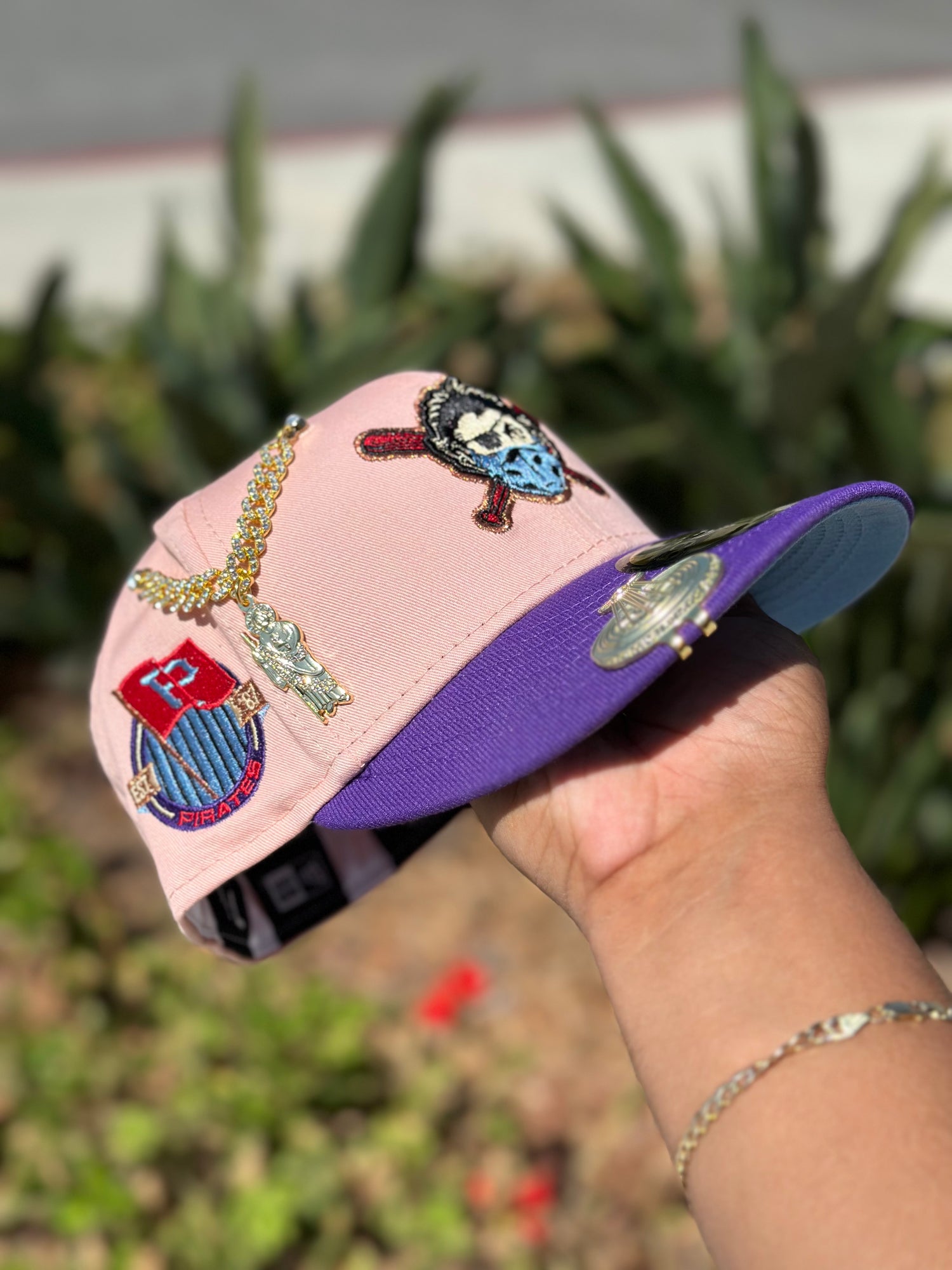 NEW ERA EXCLUSIVE 59FIFTY BLUSH/PURPLE PITTSBURGH PIRATES W/ 1959 ALL STAR GAME PATCH